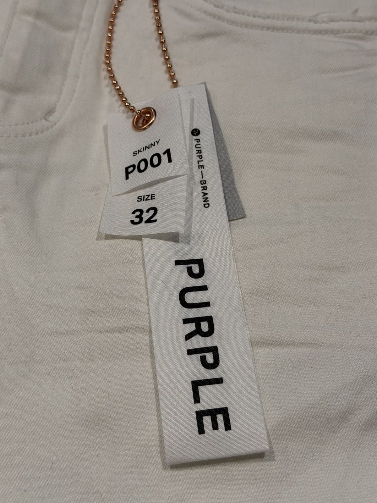 Purple Purple Brand White Monogram Jeans Size 32 Designer Denim Size US 32 / EU 48 - 5 Thumbnail