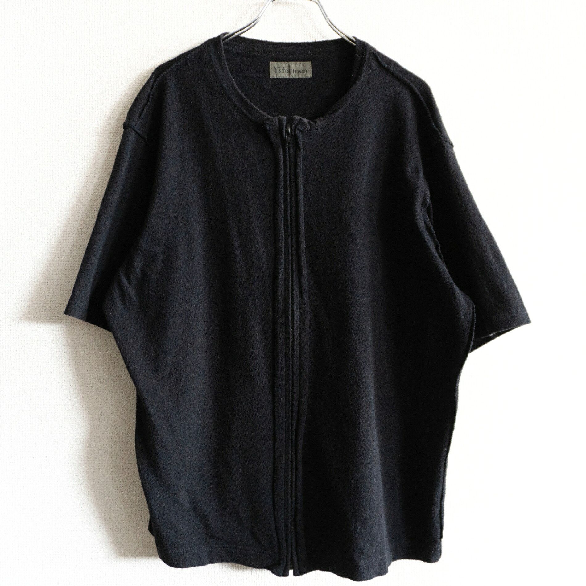 Y’s military cut sew Yohji Yamamoto Y's for men Archive Zip Cut & Sew Short Sleeve