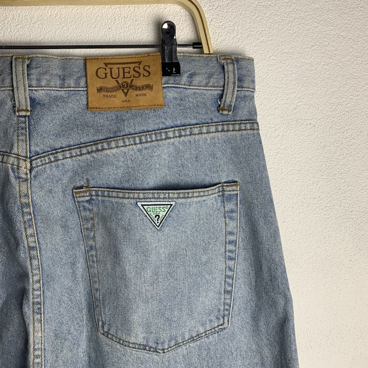 Guess FINAL DROP ‼️ Vintage Guess Baggy Jeans Light Blue Wide Leg Size US 36 / EU 52 - 18 Thumbnail