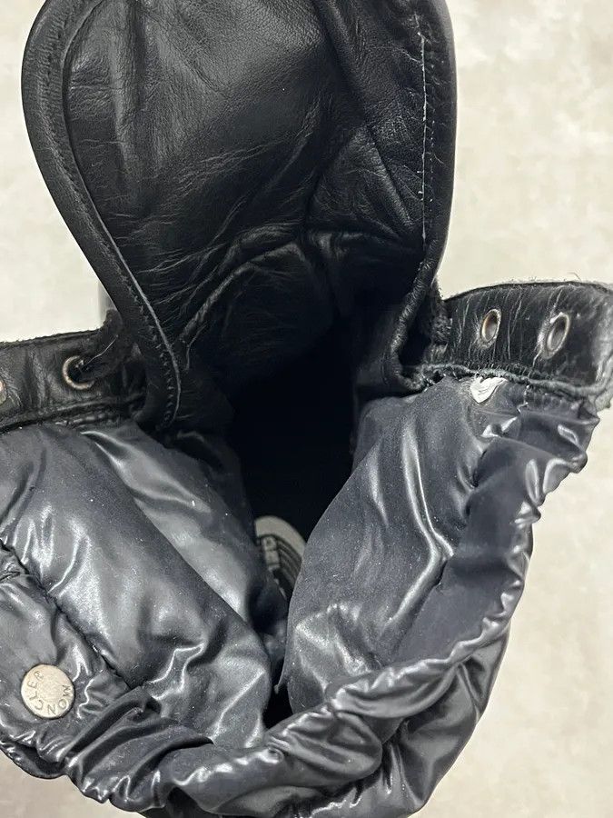 Moncler 2000s Moncler Black Leather Puffer Boots Size US 9 / EU 42 - 10 Thumbnail