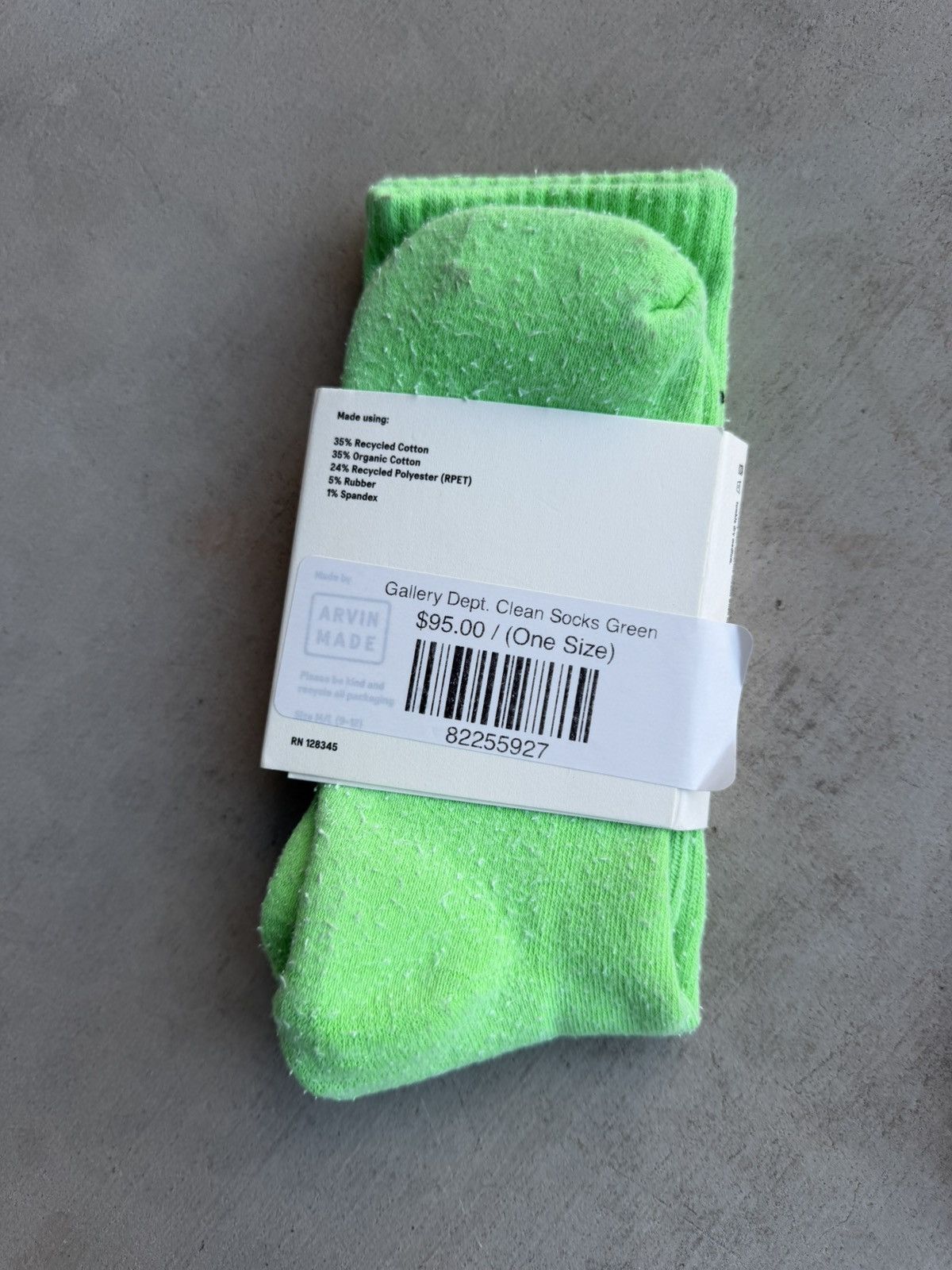 Gallery Dept. Logo Socks – Green Brand New