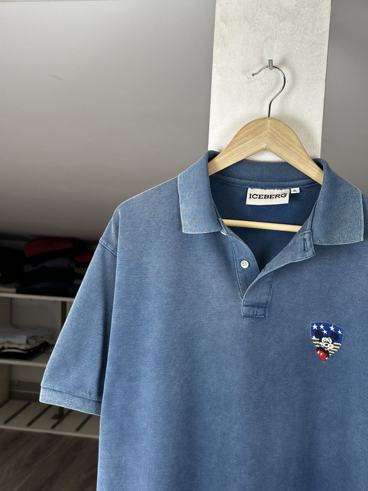 Iceberg Vintage 90s Iceberg History Mickey Disney Polo Tee Size US XL / EU 56 / 4 - 2 Thumbnail