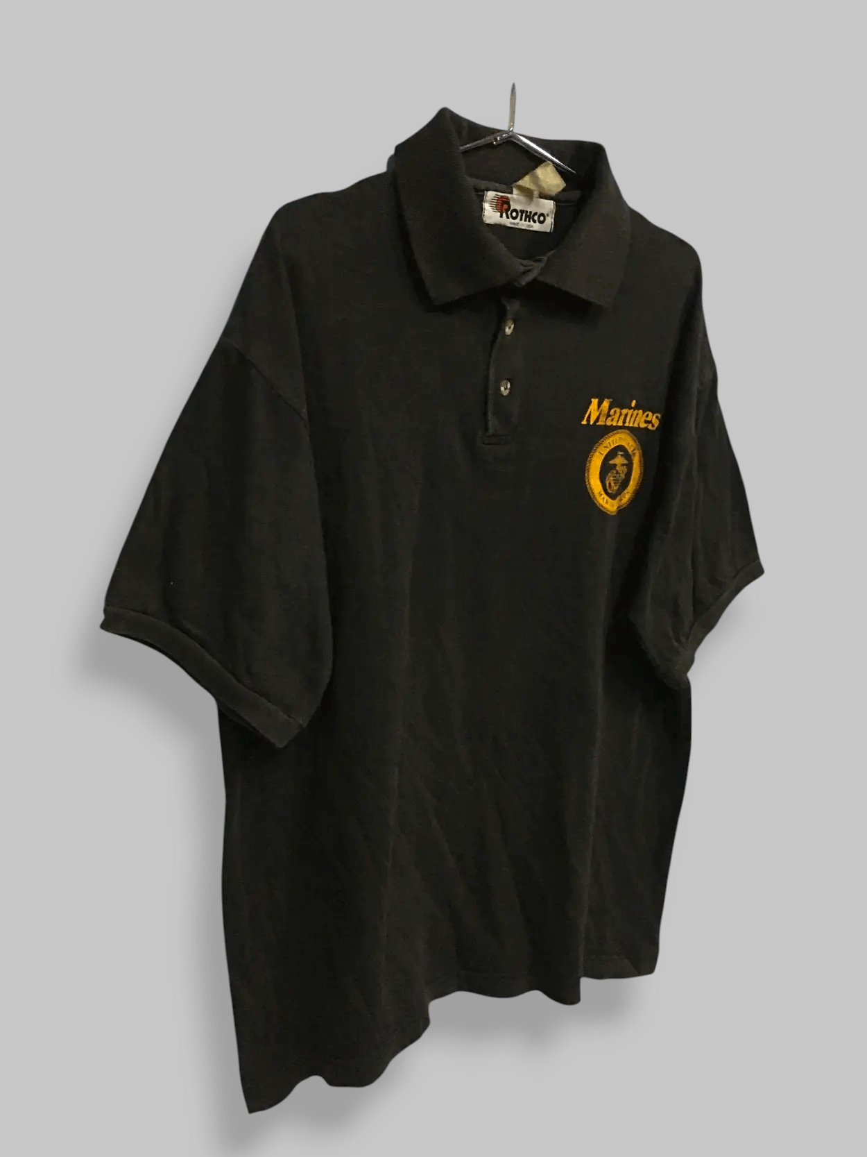 Vintage Vintage 90s US Marines Corps promo t shirt collar RARE Size US L / EU 52-54 / 3 - 2 Thumbnail