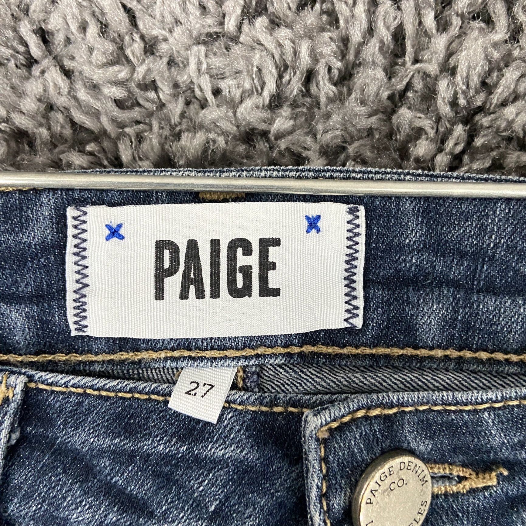 Paige Paige Peg Skinny Jeans Women 27 Blue Size 27" / US 4 / IT 40 - 5 Thumbnail