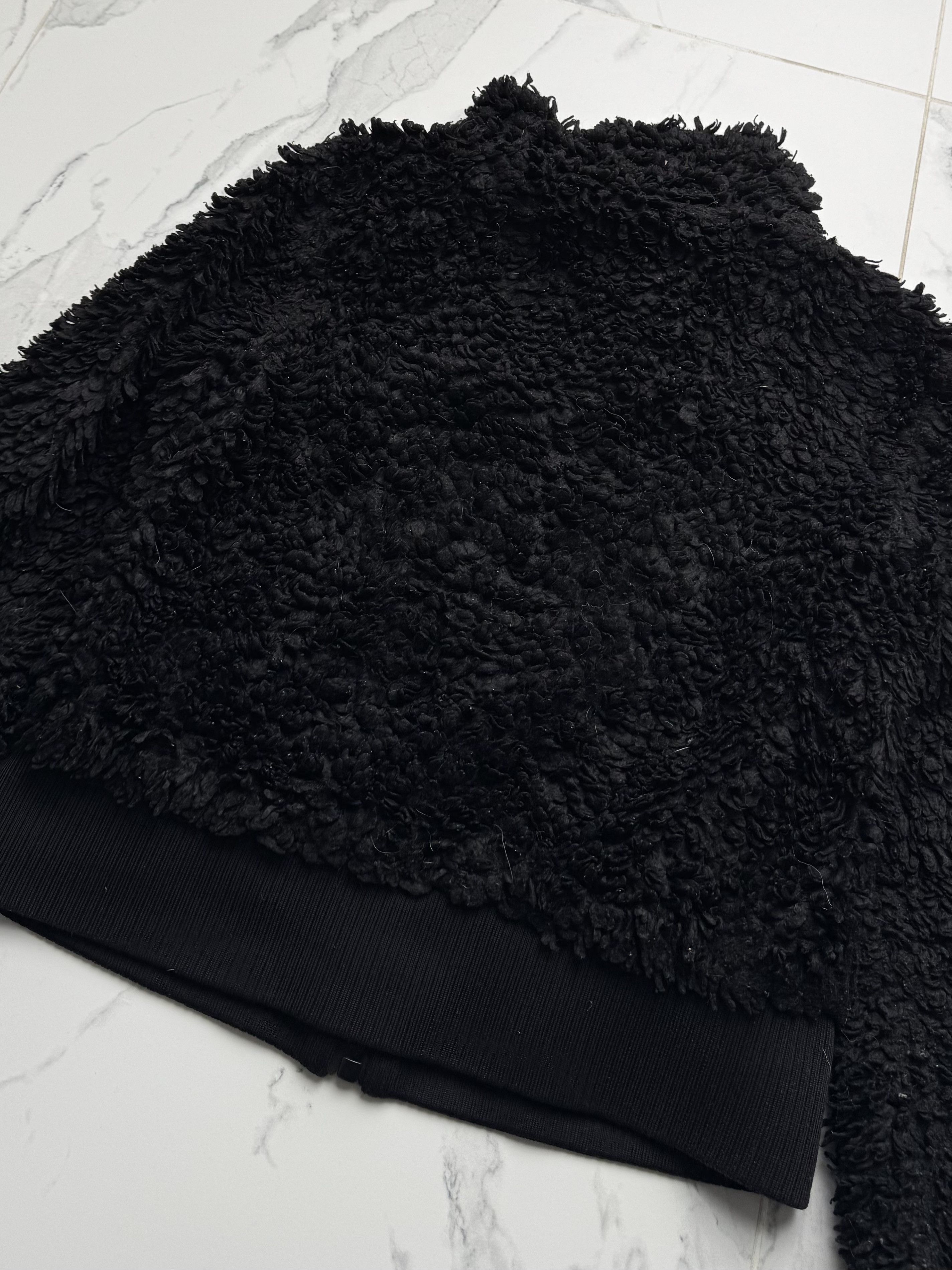 Vintage Vintage Black Teddy Fleece Jacket Women's Zip Up Cropped Size M / US 6-8 / IT 42-44 - 8 Thumbnail