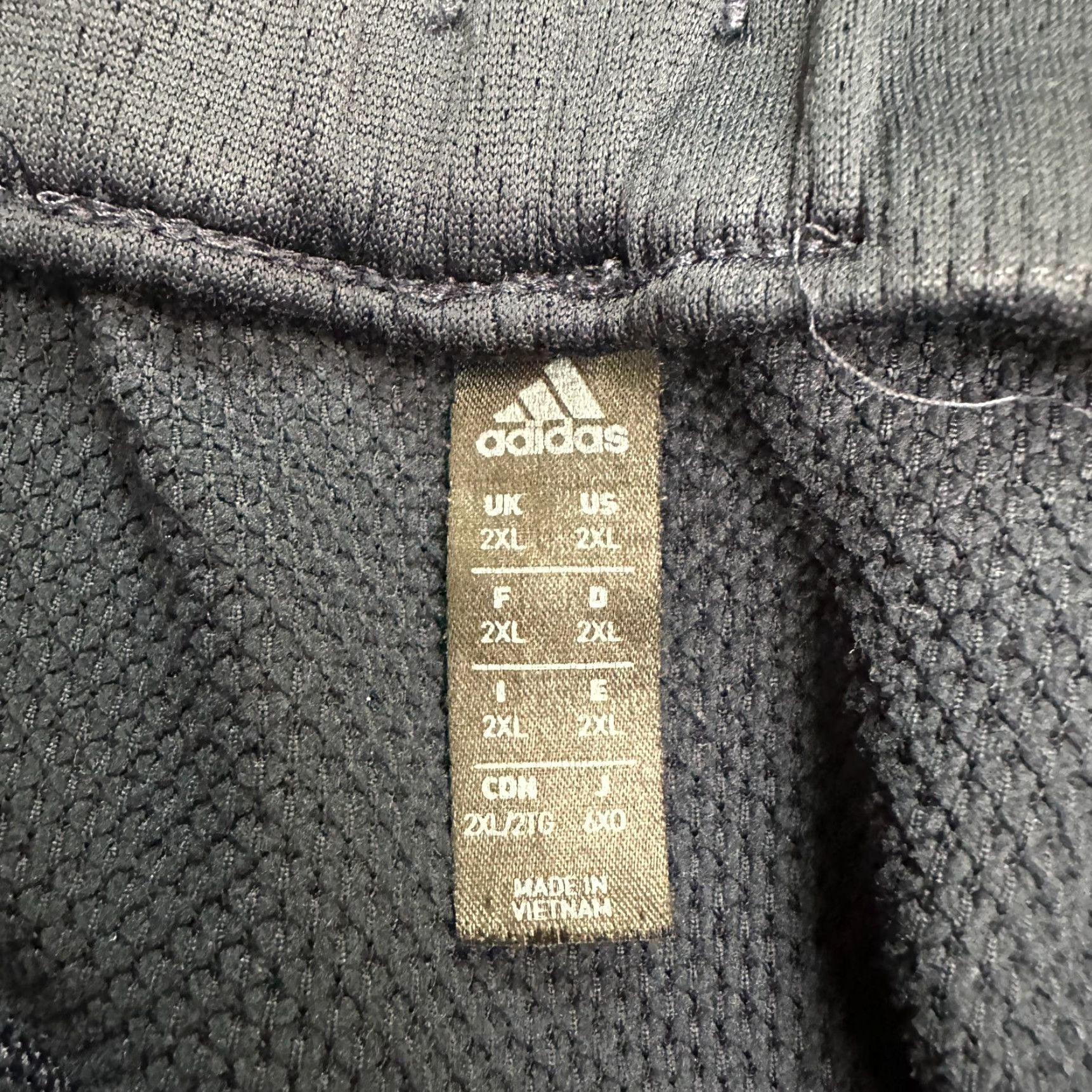 Adidas Adidas Track Pants Mens 2XL Navy Blue Straight Drawstring Active Athletic 38x26 Size US 39 - 6 Thumbnail