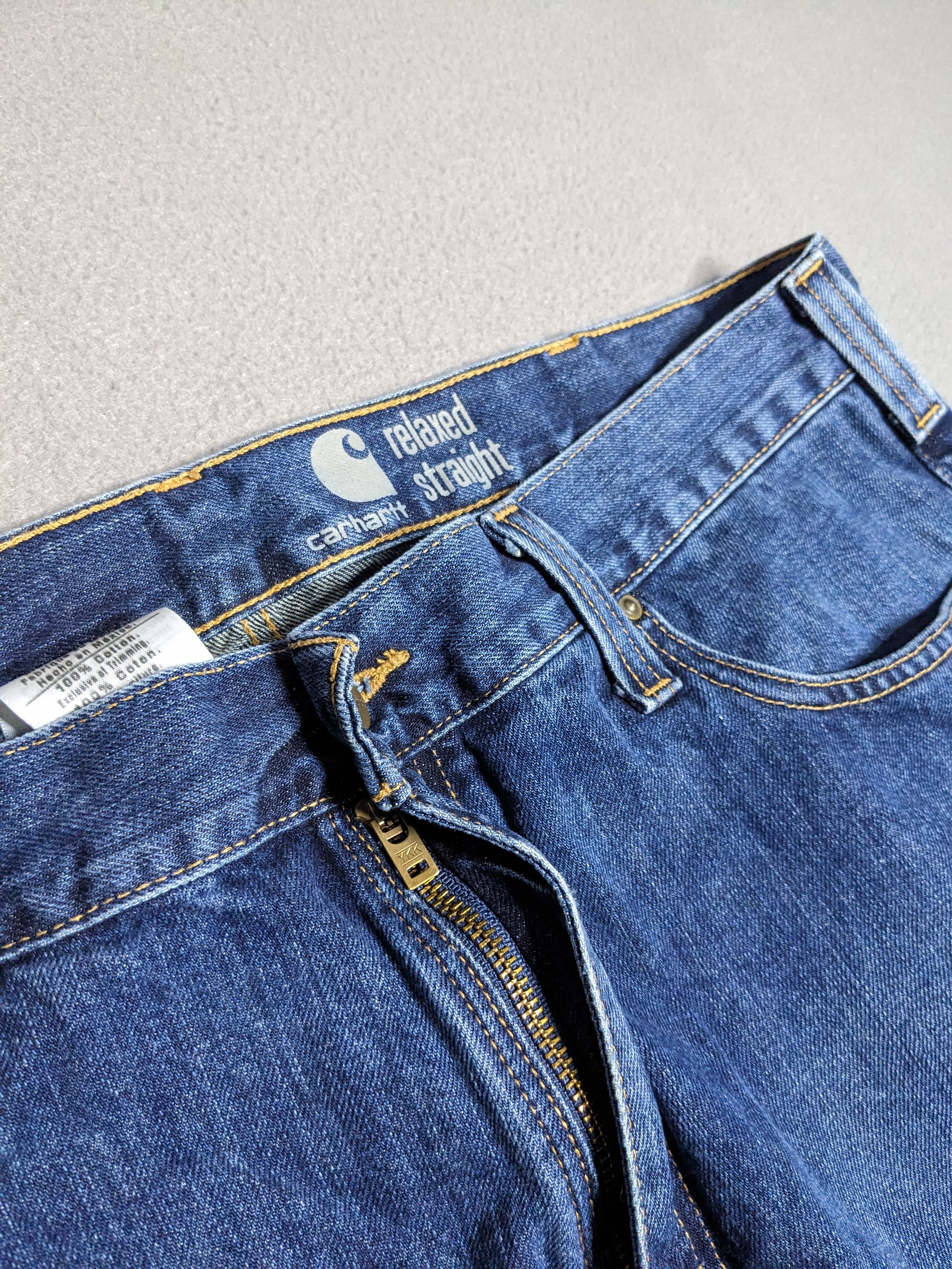 Carhartt Carhartt Relaxed Straight Jeans 38x35 Blue Denim B320 WTB Size US 38 / EU 54 - 8 Thumbnail