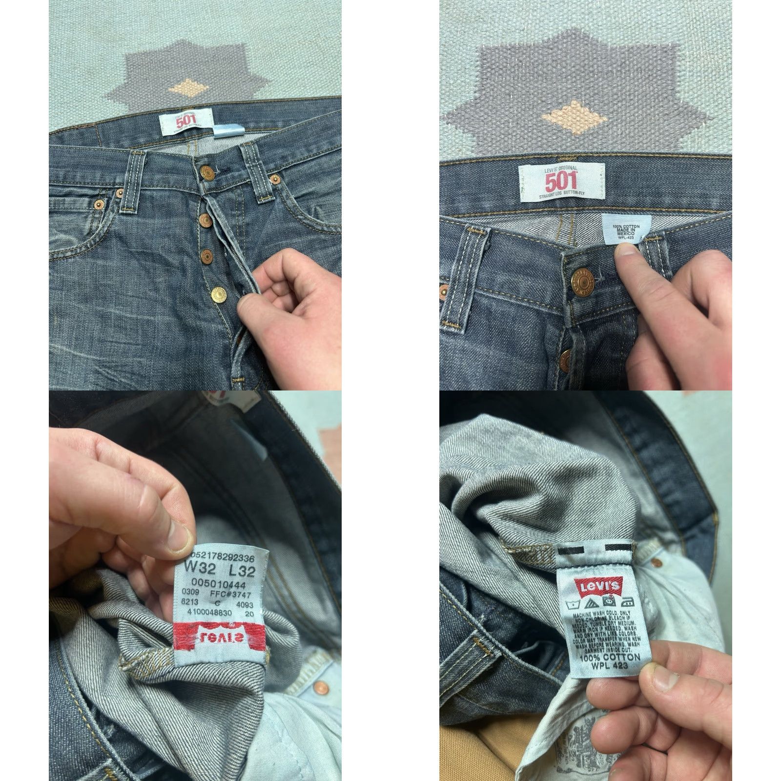 Levi's VINTAGE Levi’s 501 XX Jeans Straight Blue Dark Wash 32x32 Mens Size US 32 / EU 48 - 8 Thumbnail