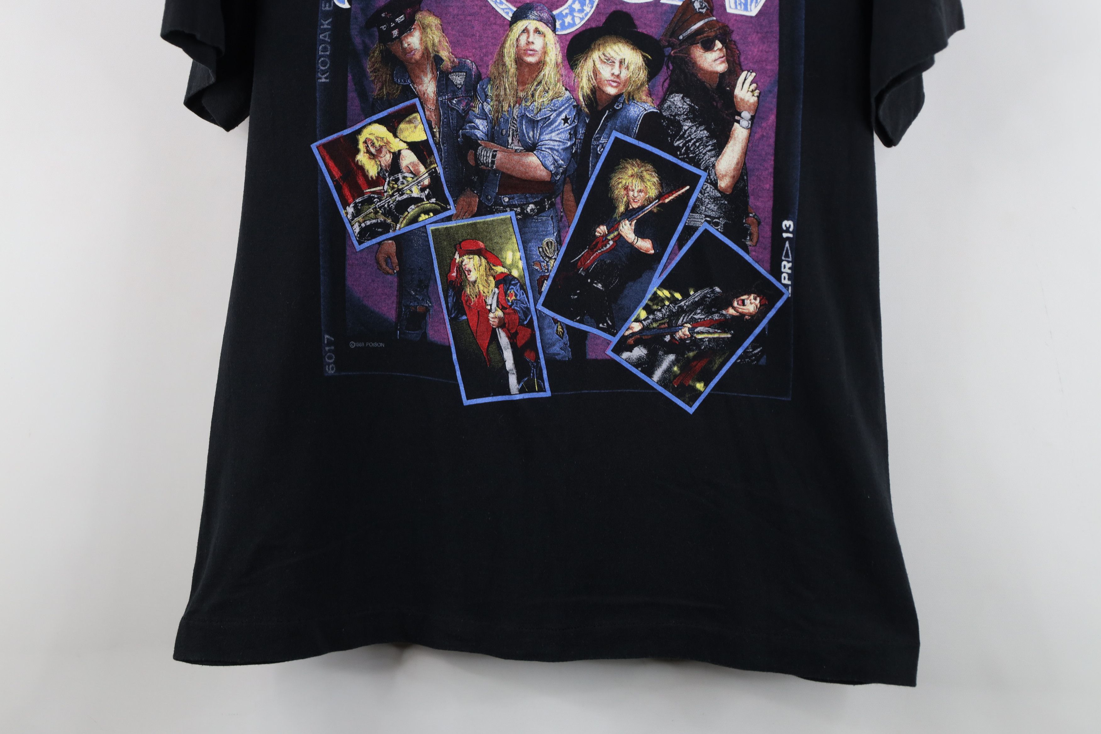 Vintage Vintage 80s Open Up and Say Ahh Tour P oison Band T-Shirt Size L / US 10 / IT 46 - 3 Thumbnail