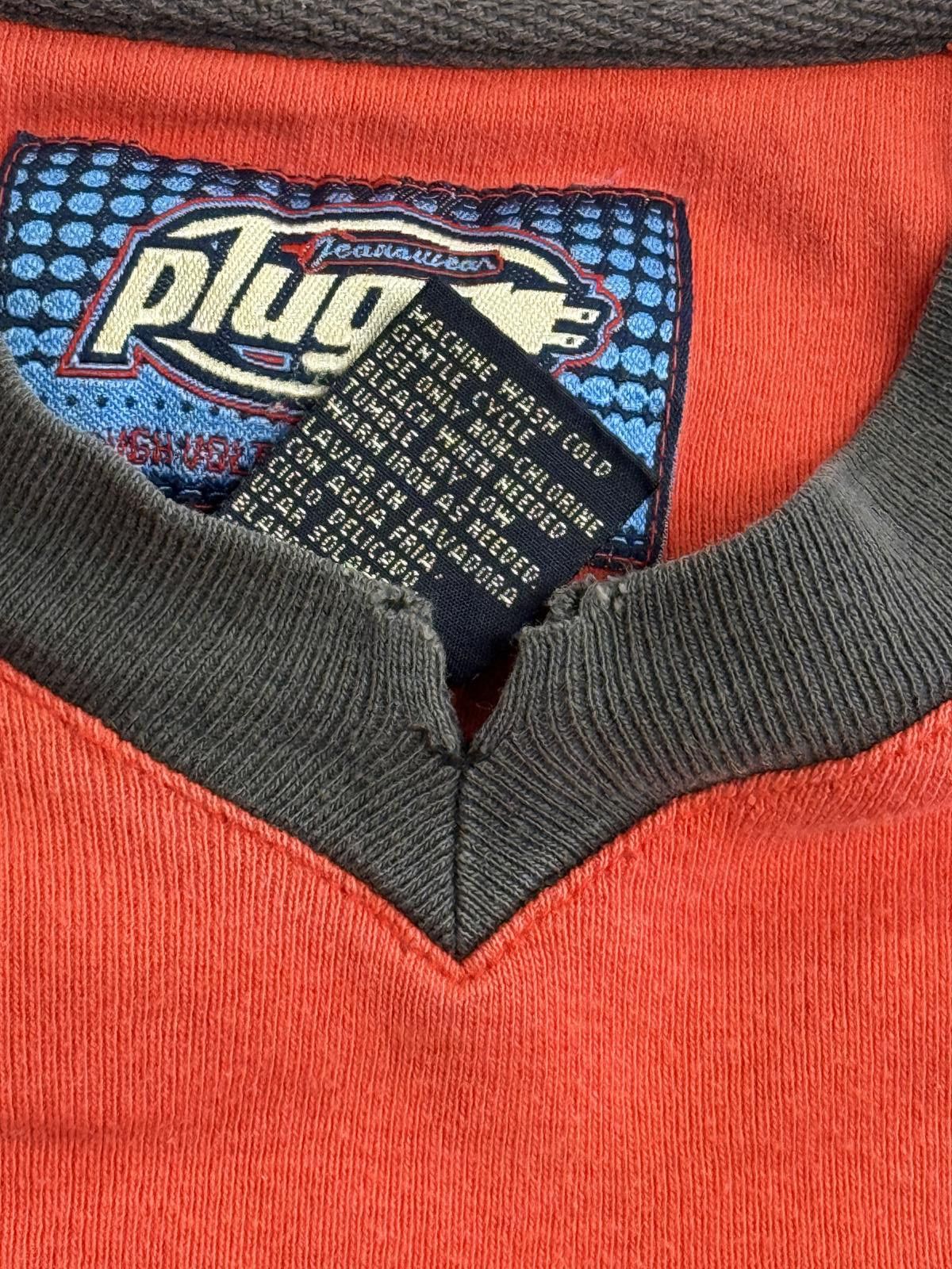 Other Plugg Jeanswear Soccer Tee - V-Neck Y2K Red Soccer Shirt -M Size US M / EU 48-50 / 2 - 3 Thumbnail