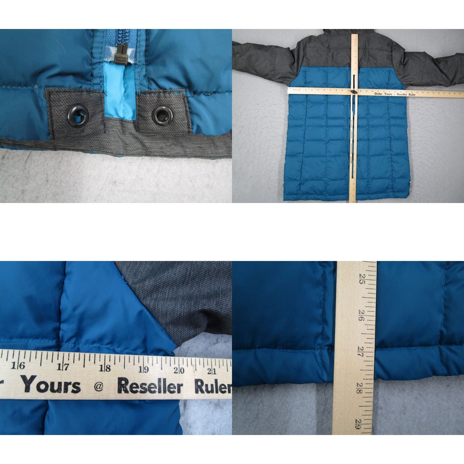 686 686 Airflight Down Parka Womens Medium Blue Grey Puffer Hooded Jacket L4W316 Size M / US 6-8 / IT 42-44 - 8 Thumbnail