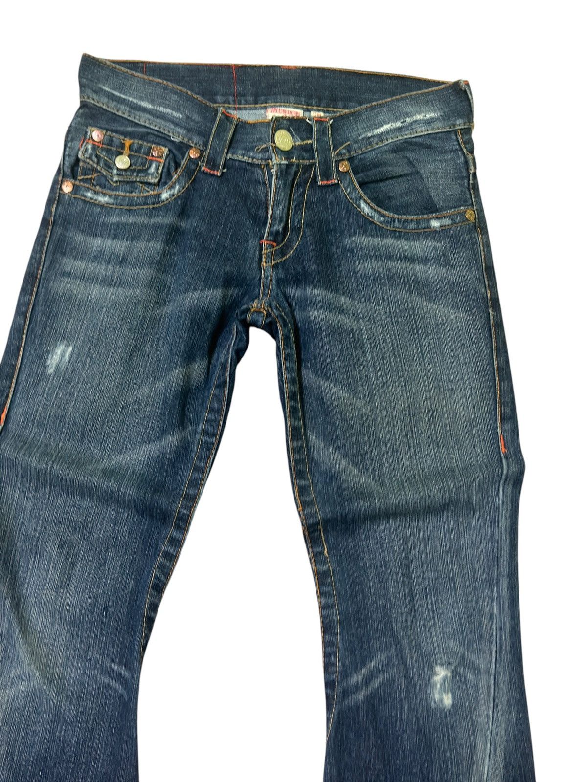 Hysteric Glamour × If Six Was Nine × Le Grande Bleu (L.G.B.) TWIST LEG FLARE FADED DISTRESSED JEANS Size US 30 / EU 46 - 5 Thumbnail