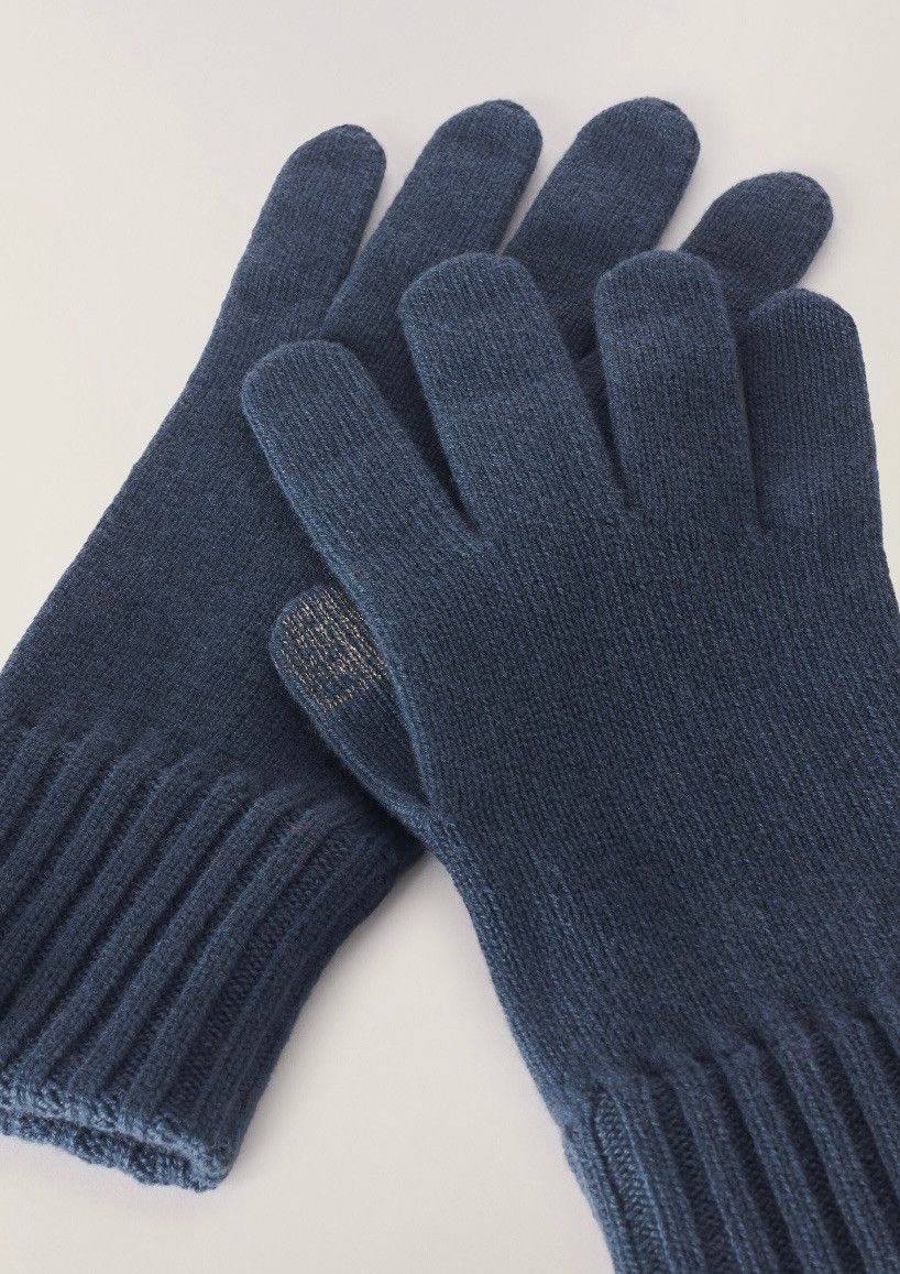 Loro Piana o1srvl11e0325 FAL9884 Size: OS / Gloves in Navy Blue Size ONE SIZE - 2 Thumbnail