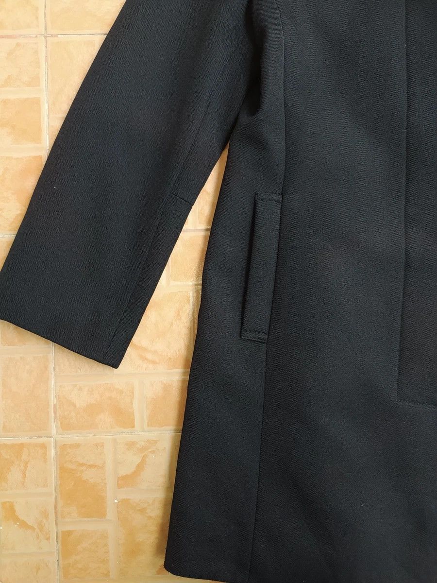Yohji Yamamoto WXYZ BY YOHJI YAMAMOTO BLACK WOOL COAT JACKET Size M / US 6-8 / IT 42-44 - 5 Thumbnail