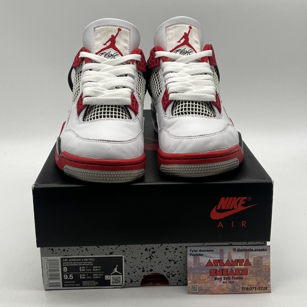 Jordan Brand Air Jordan 4 fire red Size US 8 / EU 41 - 2 Thumbnail