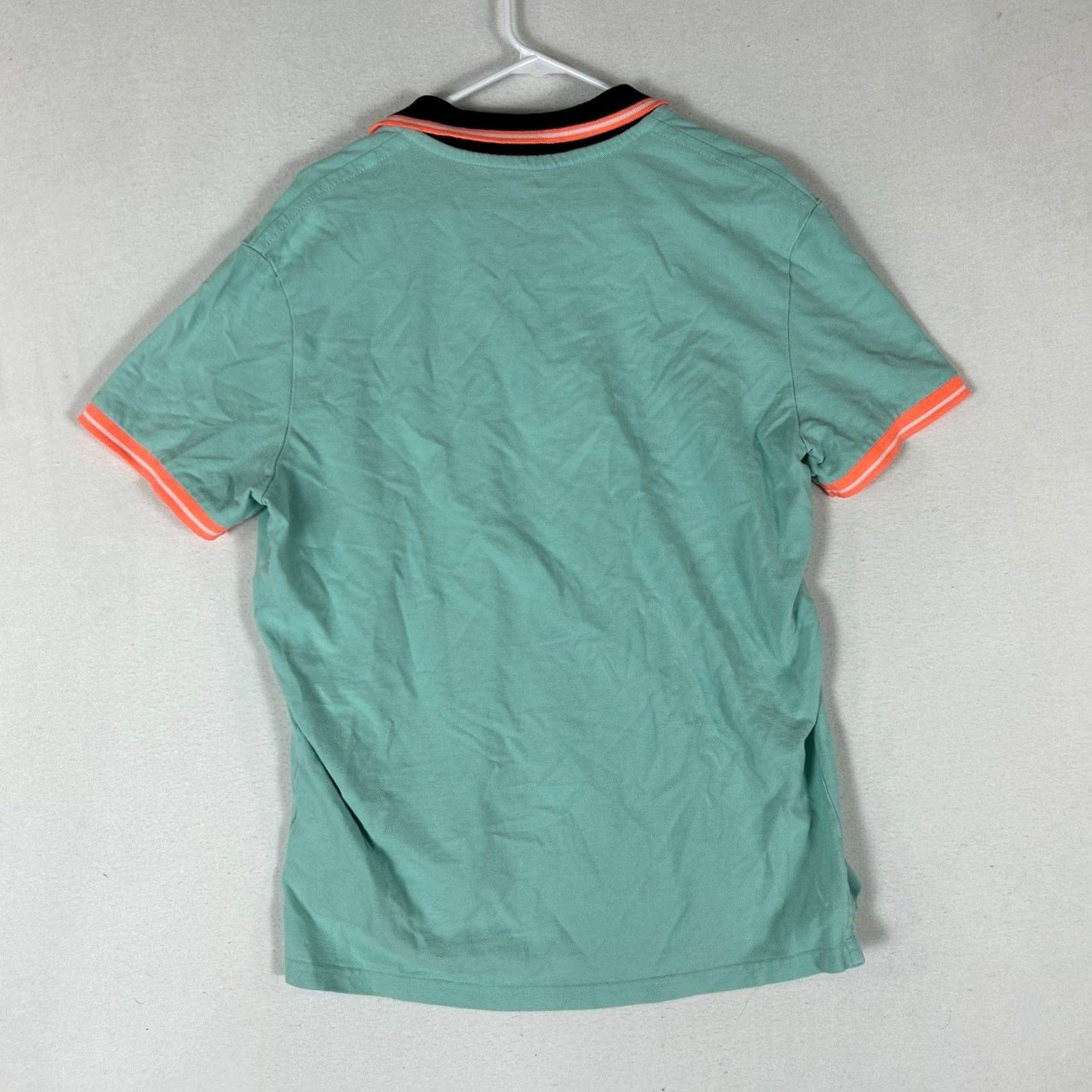 American Eagle Outfitters American Eagle Polo Shirt Men L 100% Cotton Green Teal Classic Embroidered Logo Crowned by AEO Size US L / EU 52-54 / 3 - 5 Thumbnail