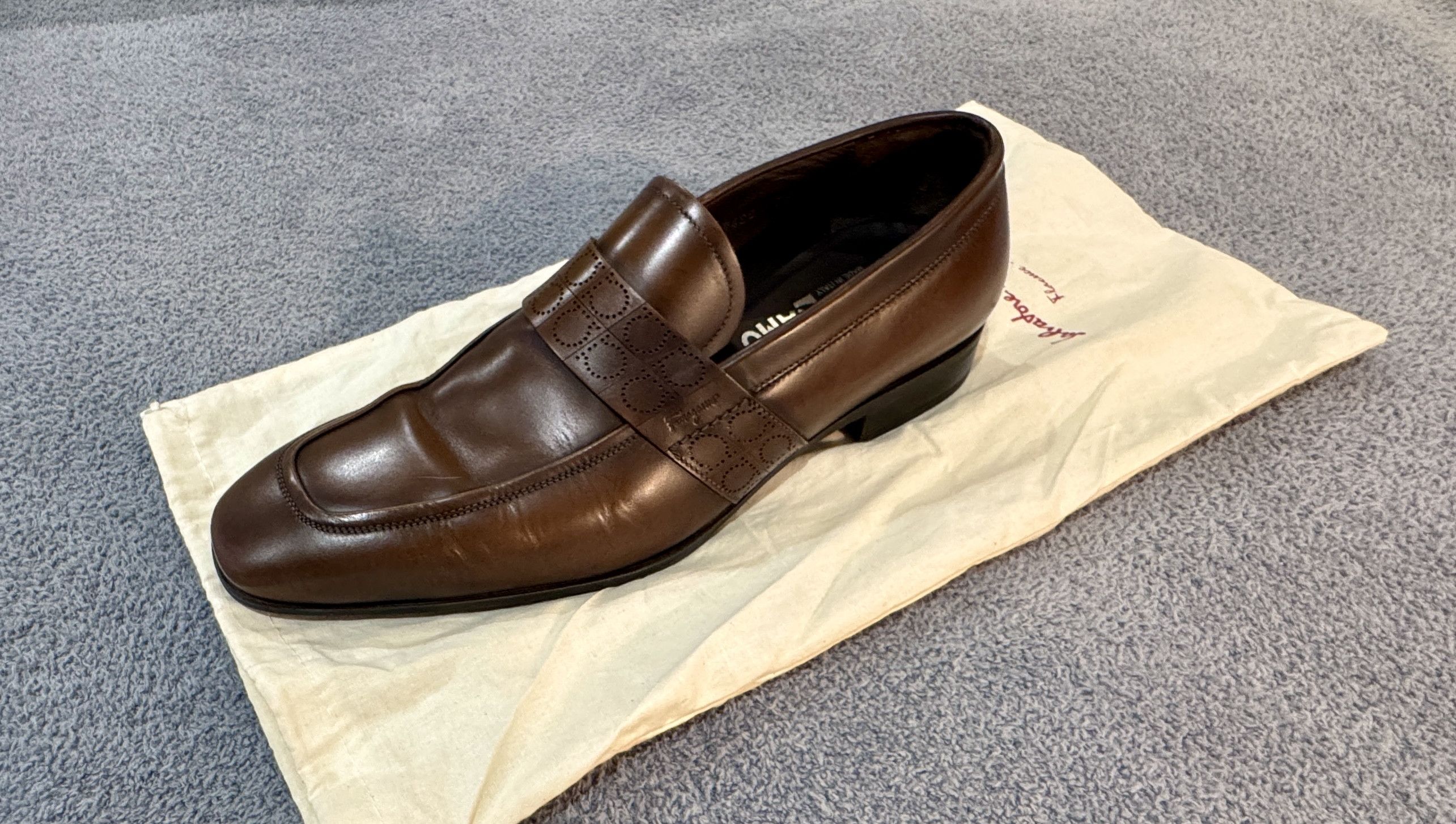 Salvatore Ferragamo Salvatore Ferragamo Goliath Loafers-Madeira Calf-size 7.5D Size US 7.5 / EU 40-41 - 2 Thumbnail