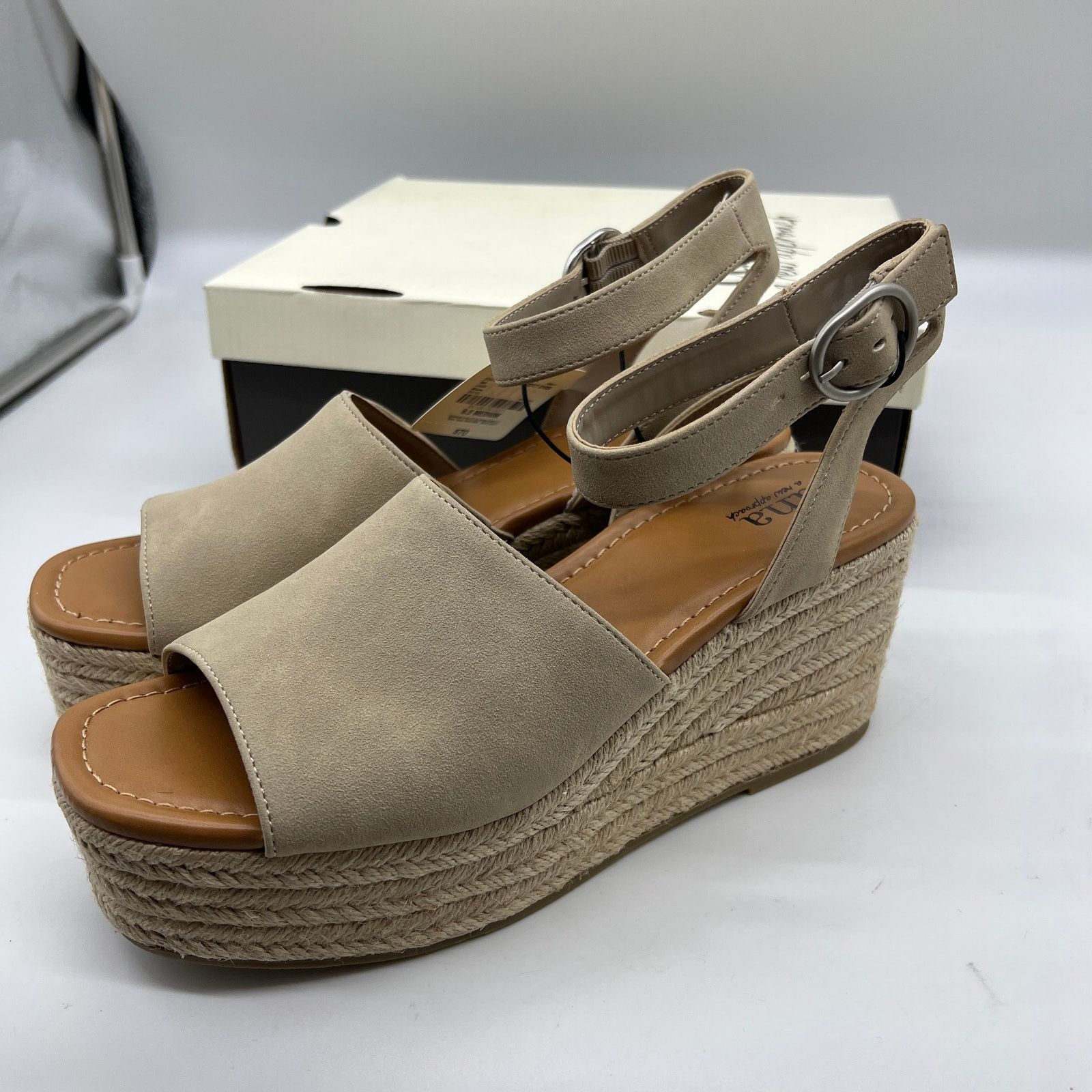 Other a.n.a Laskie Women Shoes Ankle Buckle Strap Sandals Size US 9.5 / IT 39.5 - 4 Thumbnail
