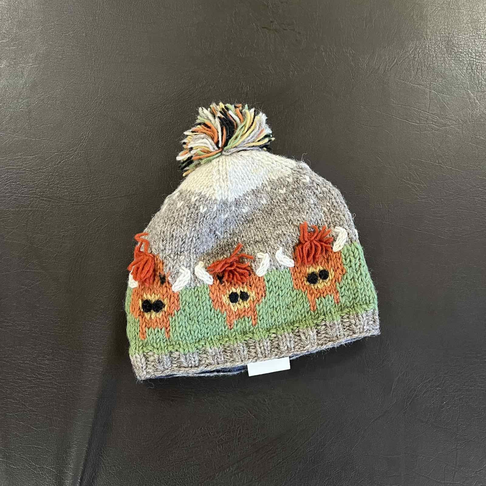 Handmade × Japanese Brand Rare Pachamama Handmade Wool Beanie Size ONE SIZE - 2 Thumbnail