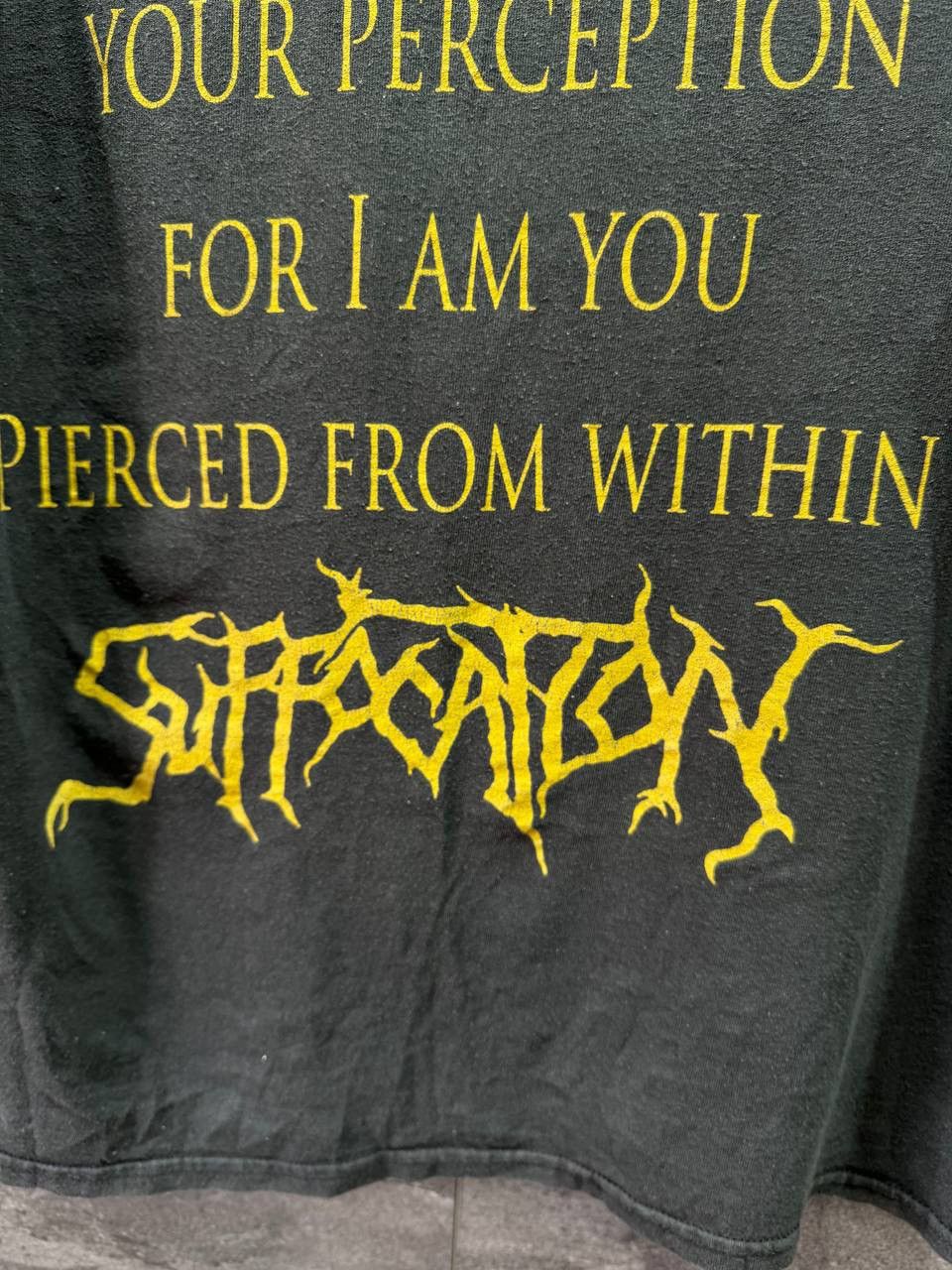 Band Tees Vintage Suffocation Pierced From Within Shirt Black Band Tee Size US M / EU 48-50 / 2 - 13 Thumbnail