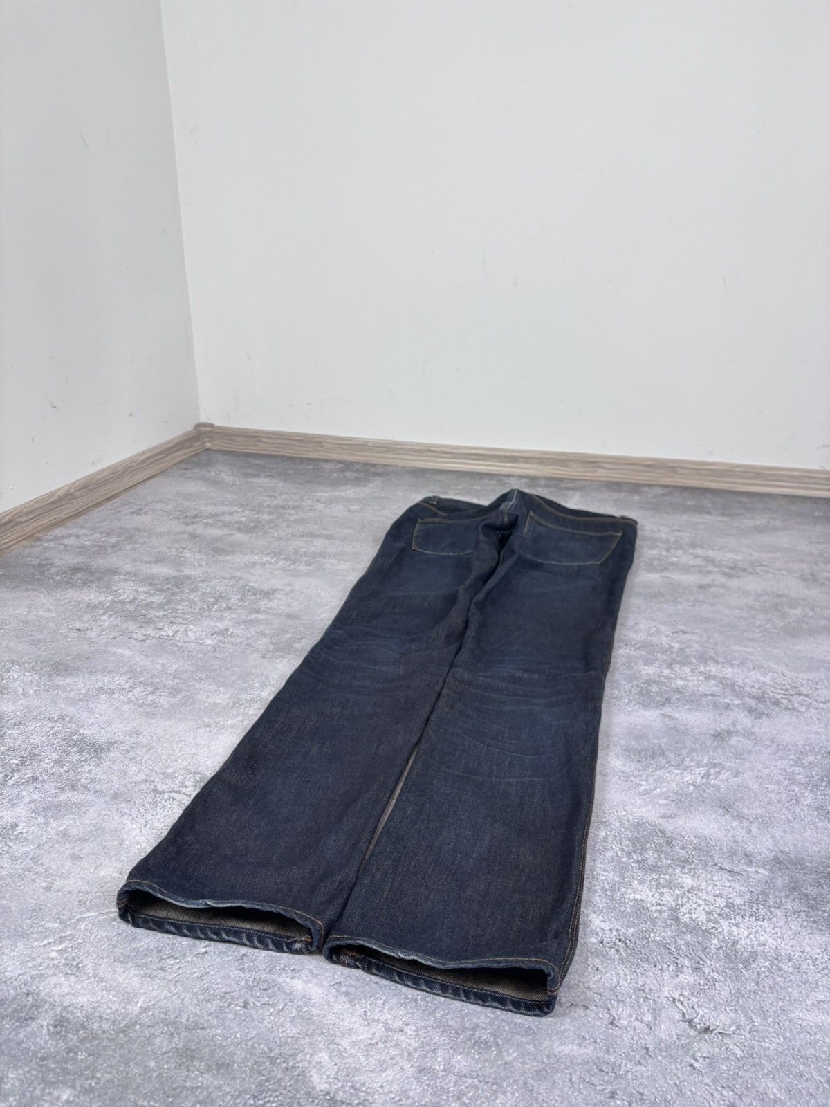 Acne Studios Acne Studios Max Raw Men’s Indigo Navy Blue Denim Jeans Size US 31 - 11 Thumbnail