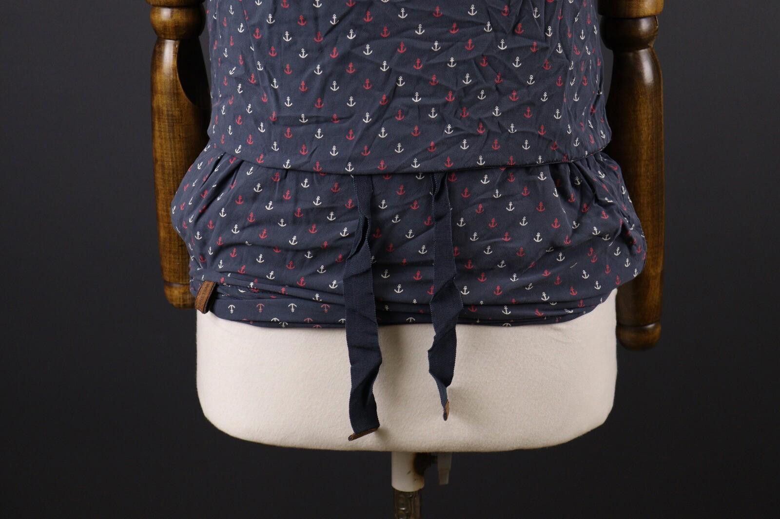 Naketano Naketano Blue Short Sleeve Drawstring Tank Top Shirt Size XS Size XS / US 0-2 / IT 36-38 - 3 Thumbnail