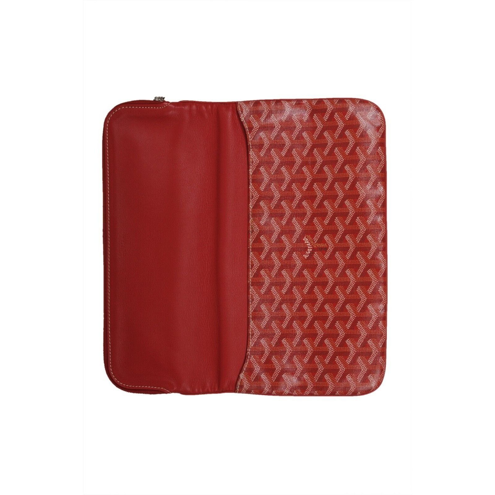 Goyard Saint Marie Clutch Bag Red Coated Canvas - 02250 Size ONE SIZE - 4 Thumbnail
