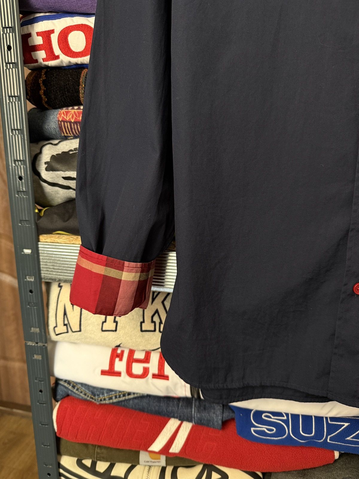 Burberry Vintage Burberry Shirt Red Nova Check Size US M / EU 48-50 / 2 - 7 Thumbnail
