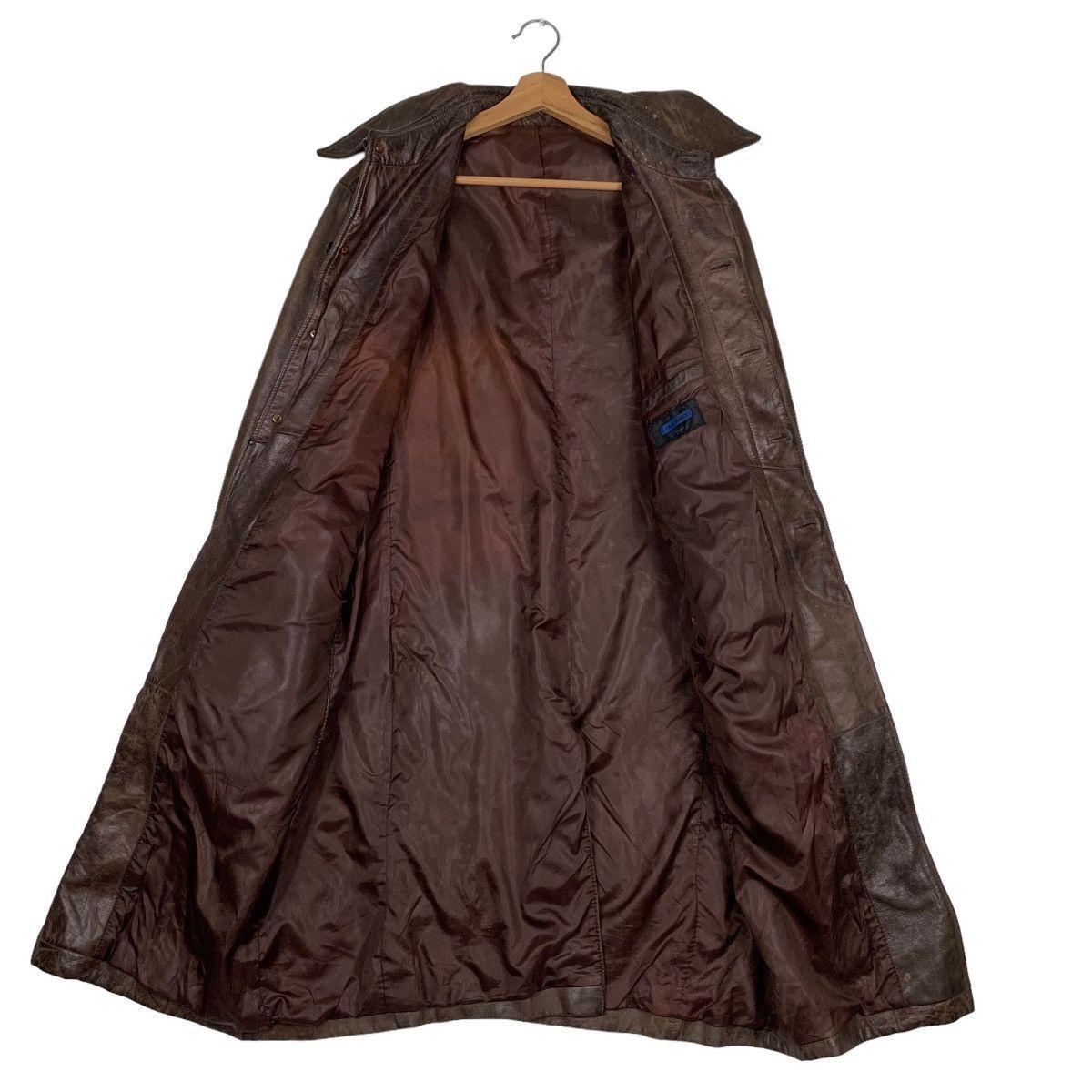 Japanese Brand Rare CIGAR BRANCH Genuine Leather Overcoat #0452-C21 Size US M / EU 48-50 / 2 - 11 Thumbnail