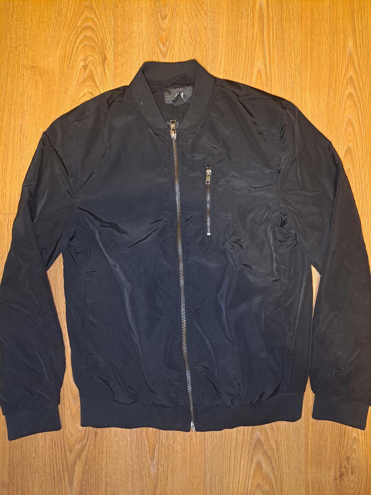 H&M H&M Bomber Jacket Mens Small Black Full Zip Pockets Size US S / EU 44-46 / 1 - 1 Thumbnail