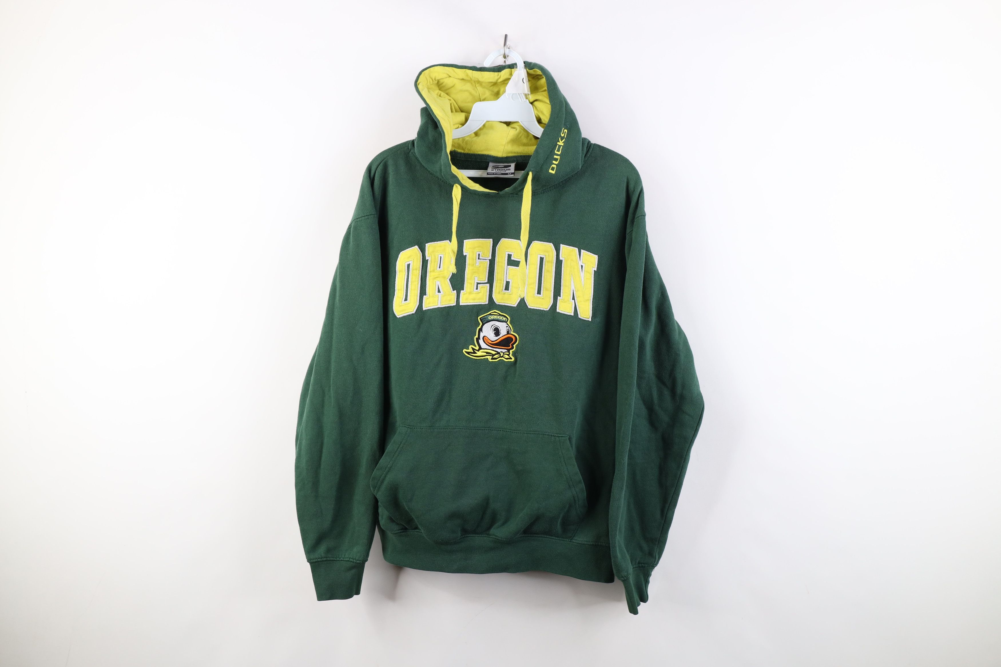 Vintage Vintage Y2K University of Oregon Hoodie Sweatshirt Green Size US M / EU 48-50 / 2 - 1 Thumbnail