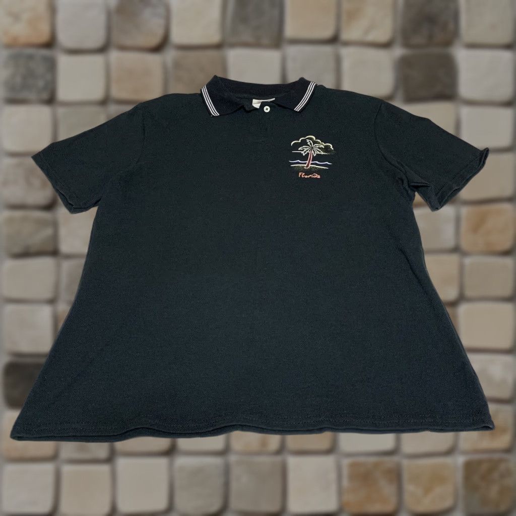 Hanes VINTAGE State of Florida Women’s Black Polo Shirt Stedman For Women By Hanes Size Large Size L / US 10 / IT 46 - 1 Thumbnail