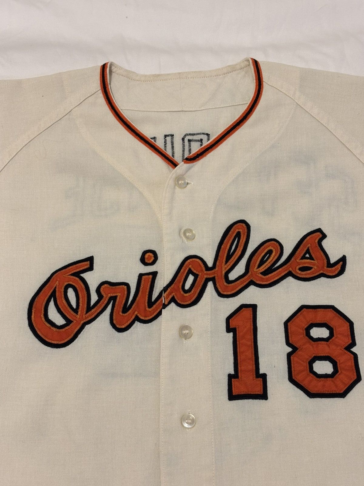 MLB Baltimore Orioles Game Worn 1967 Jersey (worn in 1969) Size US XL / EU 56 / 4 - 11 Thumbnail