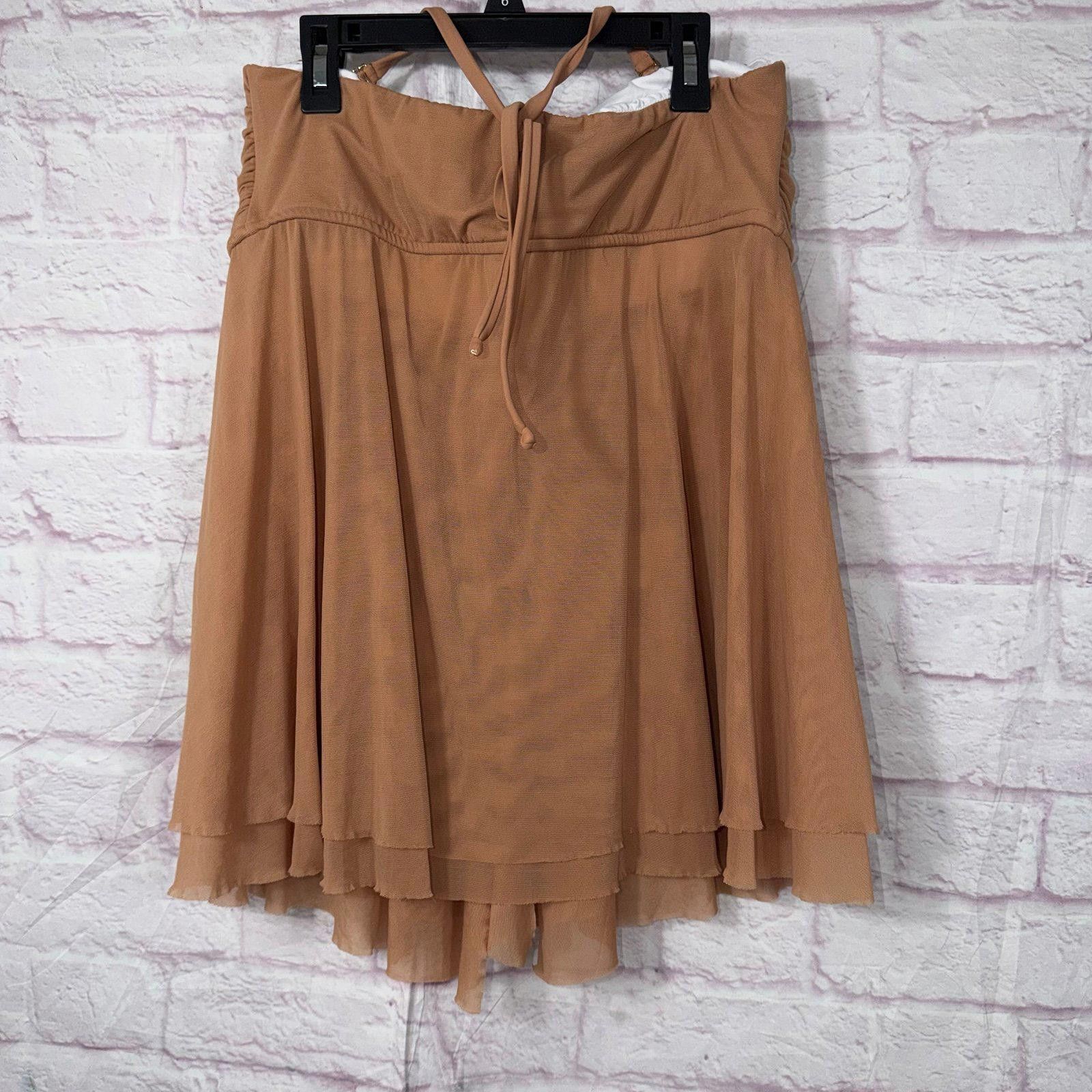 Venus VENUS Women's Halter Top in Tan Size 16 Size XXL / US 16-18 / IT 52-54 - 5 Thumbnail