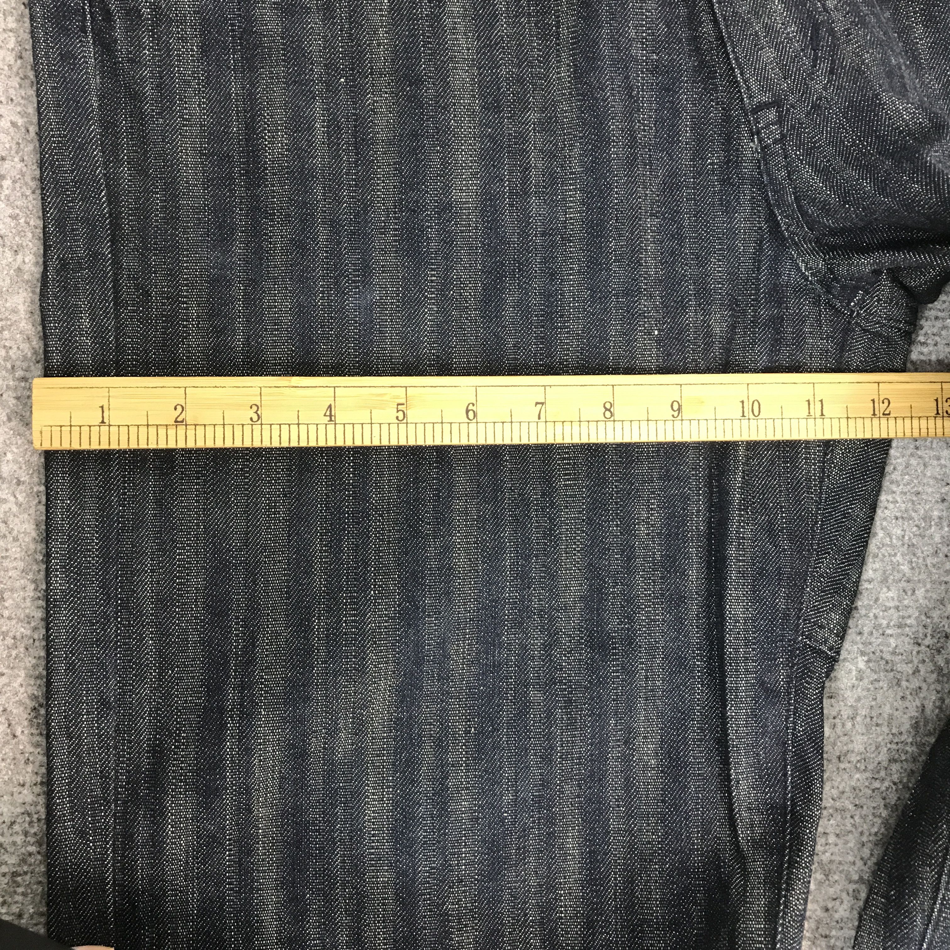 Japanese Brand BAGGY STRIPED STYLE SEQUEN JAPAN DENIM K54B10 Size US 34 / EU 50 - 10 Thumbnail