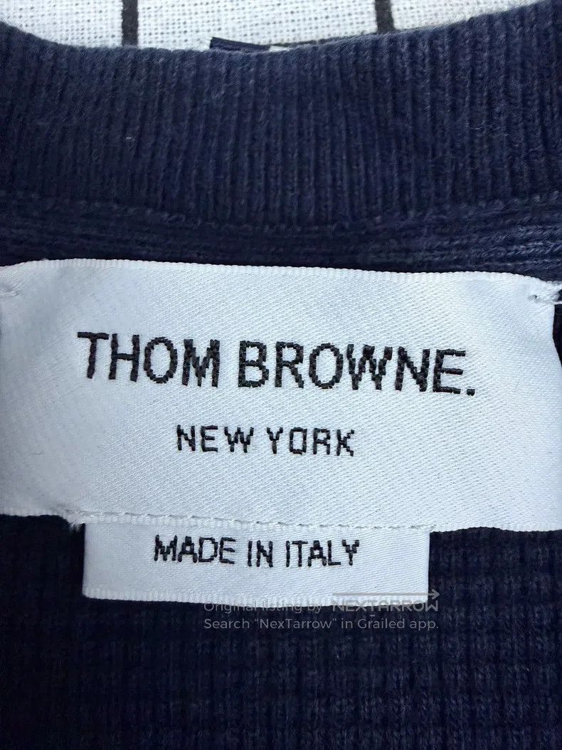 Thom Browne Thom Browne Classic waffle sweatshirt long sleeve Size US M / EU 48-50 / 2 - 4 Thumbnail