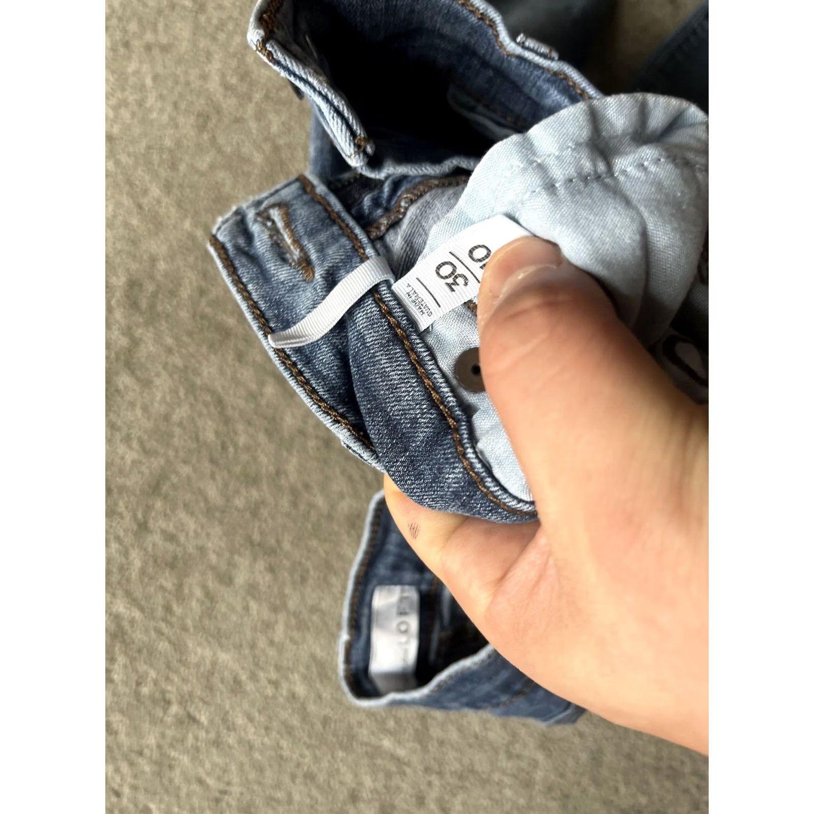 Loft LOFT Ann Taylor Jeans Womens 30/10 Blue Denim Modern Straight Size 32" / US 10 / IT 46 - 6 Thumbnail