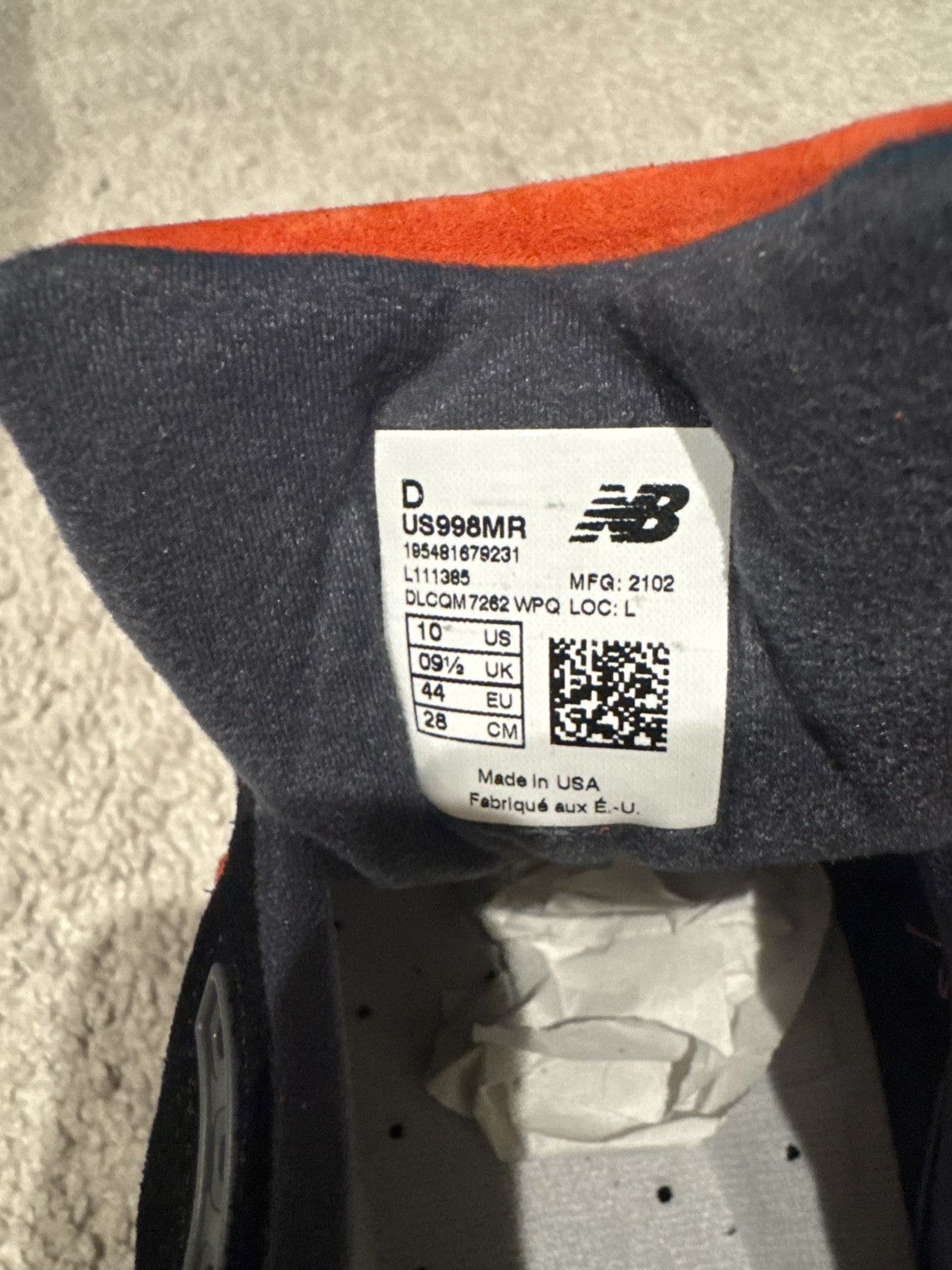 New Balance New Balance US998MR Size US 10 / EU 43 - 3 Thumbnail