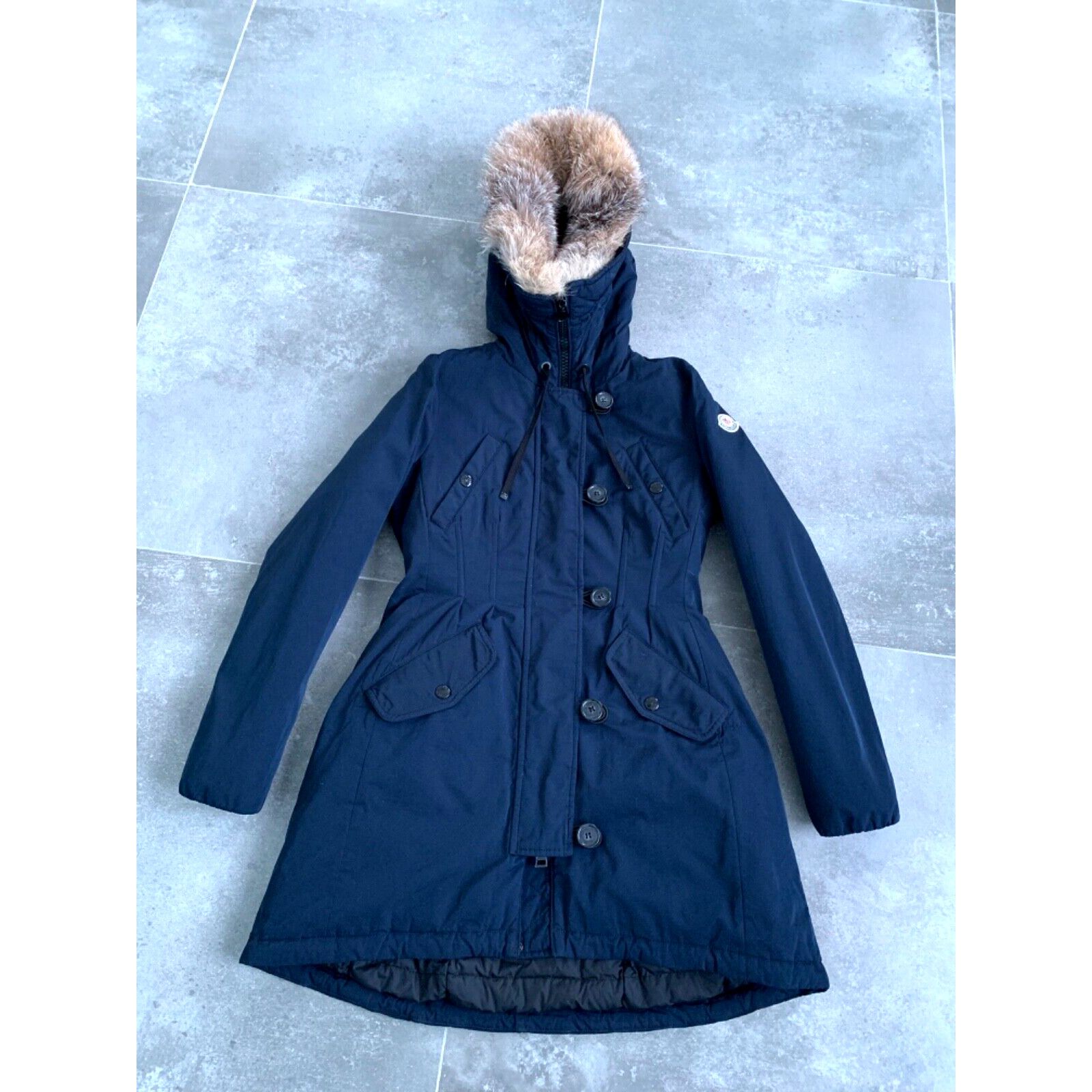 Moncler Women's MONCLER AREDHEL Down Parka Real Fur Coat SZ 2 S - M Size S / US 4 / IT 40 - 5 Thumbnail