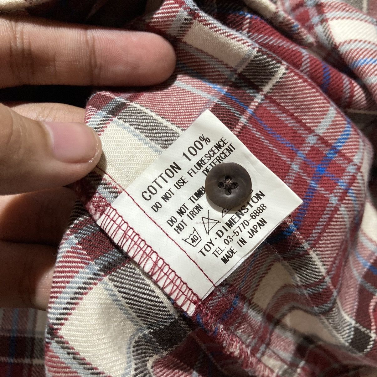 GOSTAR DE FUGA 🇯🇵 2000s Gostar De Fuga Flanel Plaid Shirt Button Up Punk Size US S / EU 44-46 / 1 - 15 Thumbnail