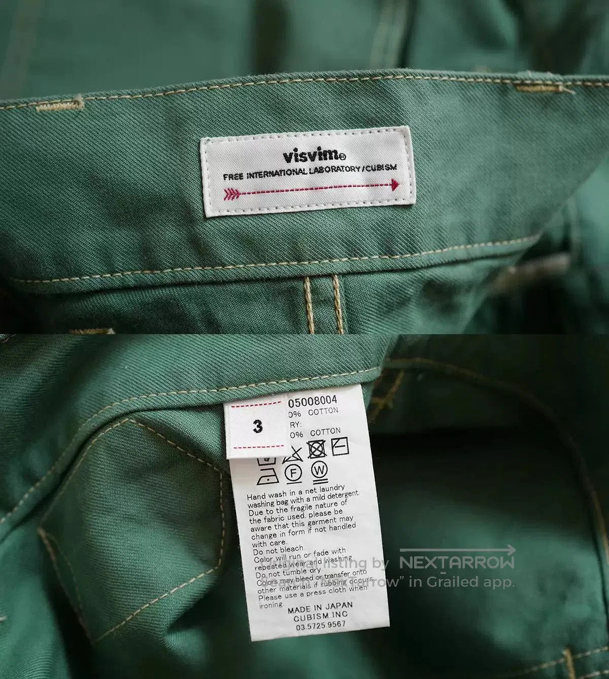Visvim visvim carpenter pants in green new condition. Size US 44 / EU 60 - 5 Thumbnail