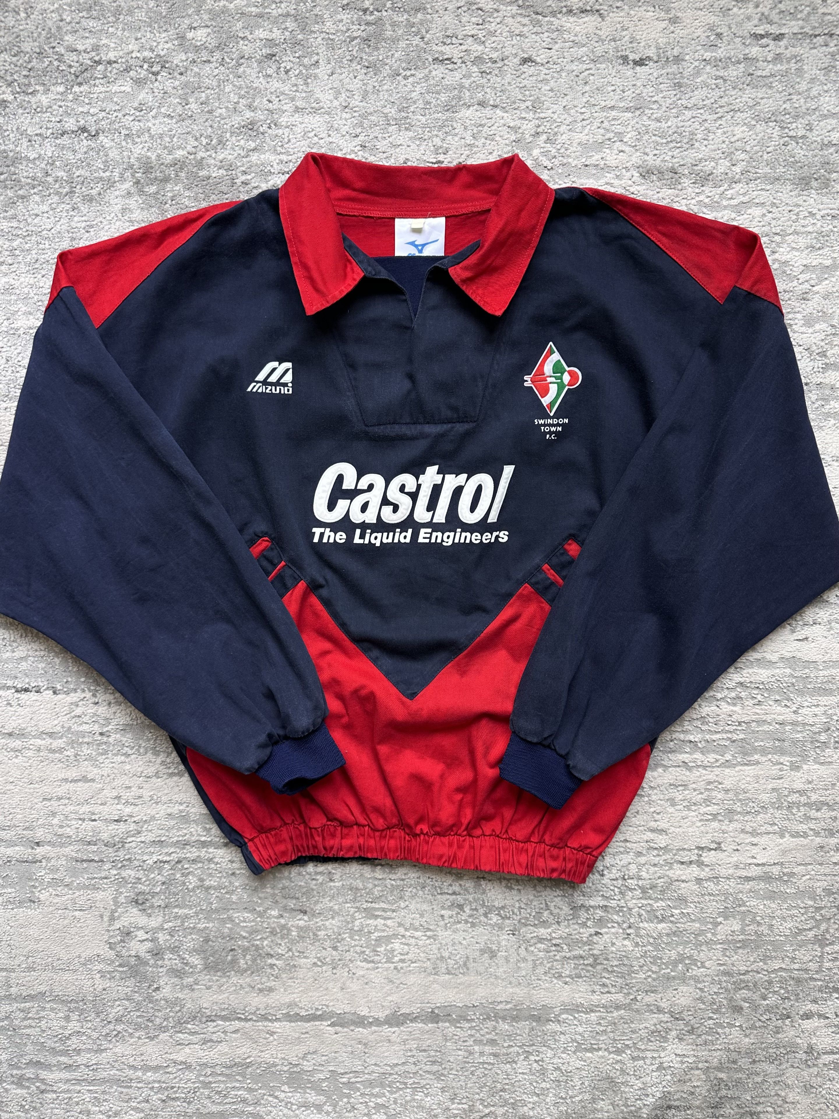 Mizuno Vintage Mizuno Swindon Town FC training sweatshirt Size US XXL / EU 58 / 5 - 1 Thumbnail
