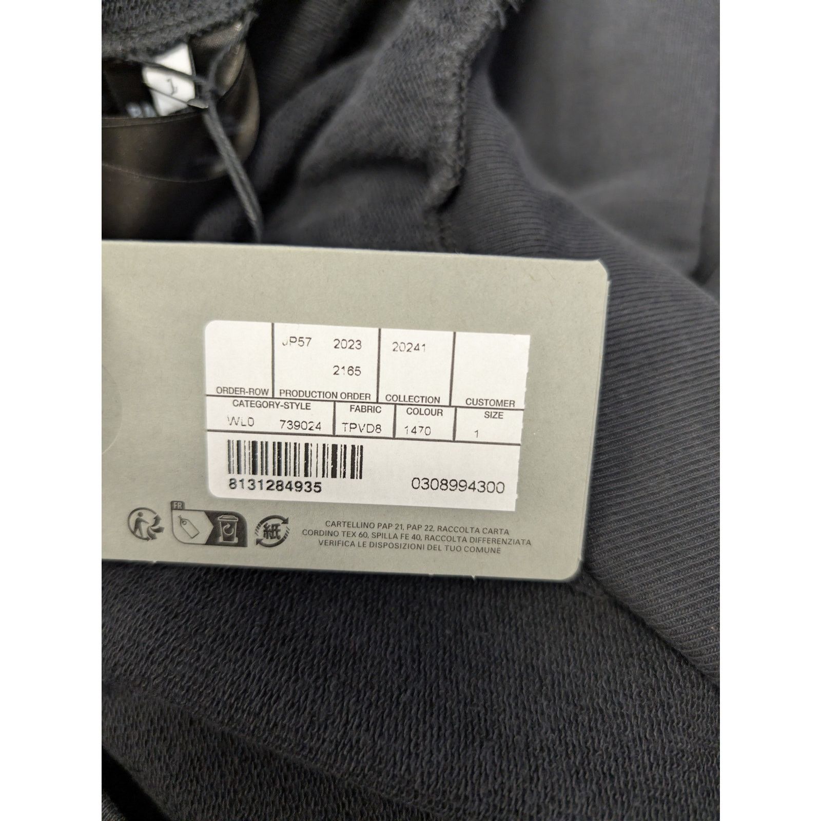 Balenciaga o1rshd1 3B Sports Icon Hoodie in Washed Dark Grey Size US S / EU 44-46 / 1 - 23 Thumbnail