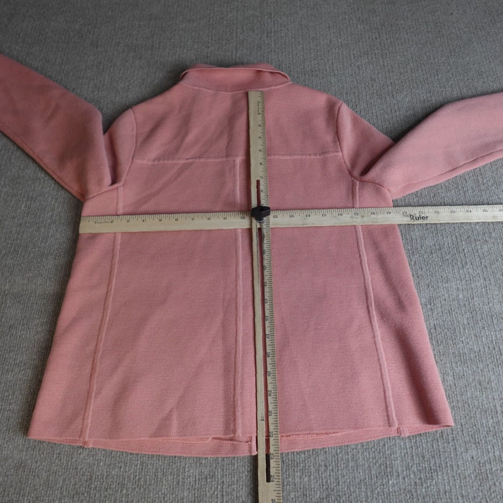 Talbots Talbots Jacket Womens L Pink Merino Wool 100% Wool Solid Lined Vintage N/A? Size L / US 10 / IT 46 - 2 Thumbnail