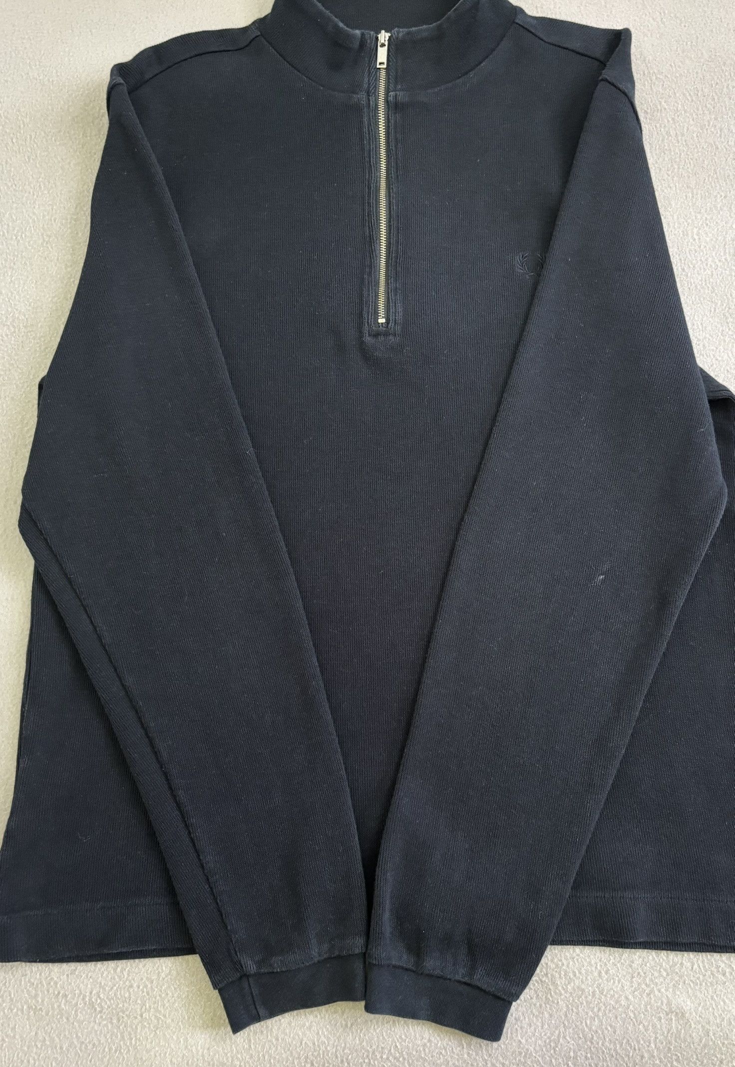 Fred Perry Fred Perry 1/4 zip black sweatshirt medium Size US M / EU 48-50 / 2 - 6 Thumbnail