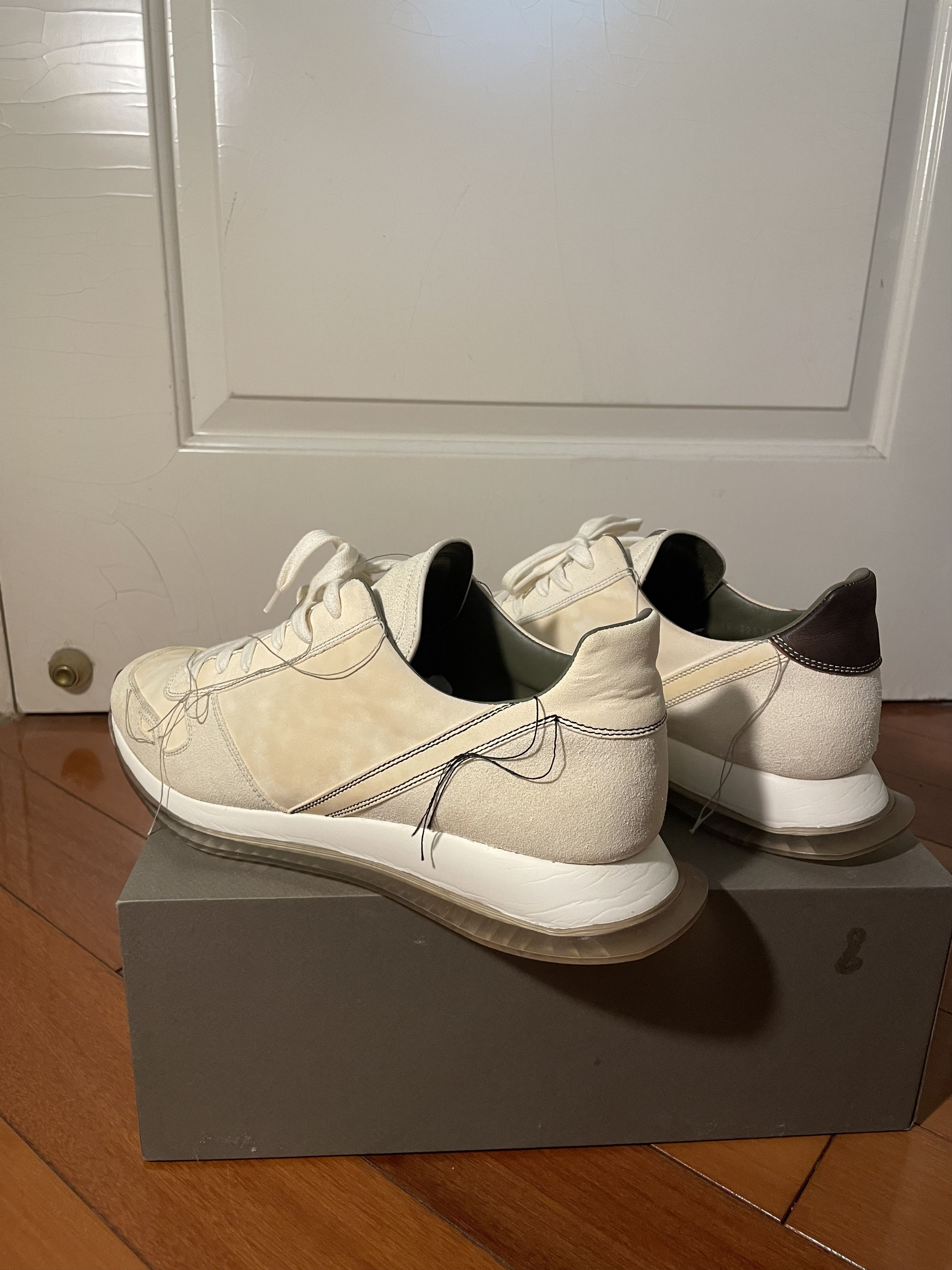 Rick Owens RO Mainline Runner Low-Top Sneakers with Stitch Detail Size US 11 / EU 44 - 3 Thumbnail