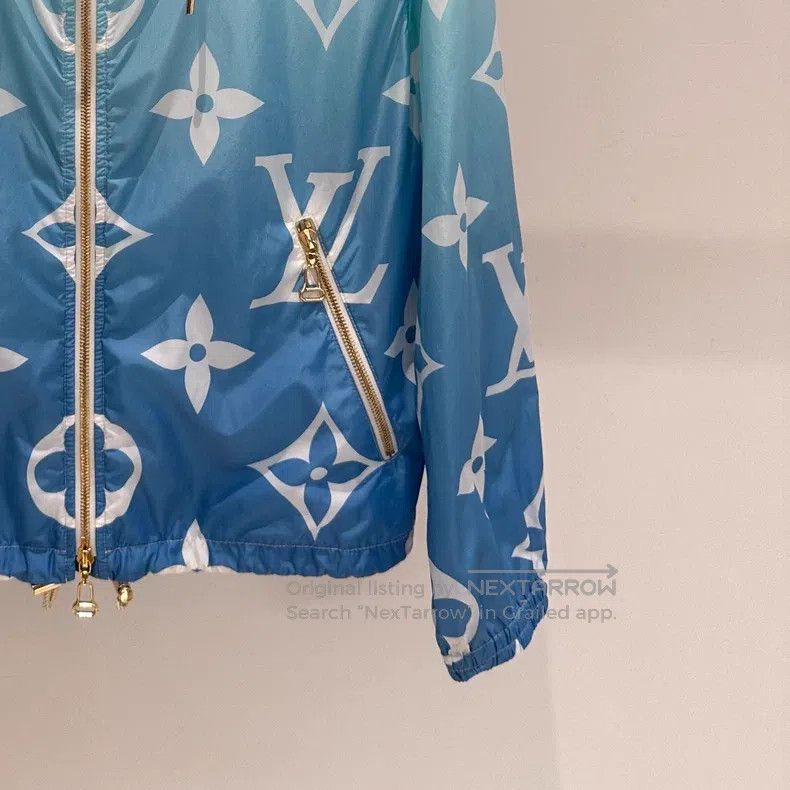 Louis Vuitton Louis Vuitton Blue logo presbyopic full print hooded draws Size XS / US 0-2 / IT 36-38 - 2 Thumbnail