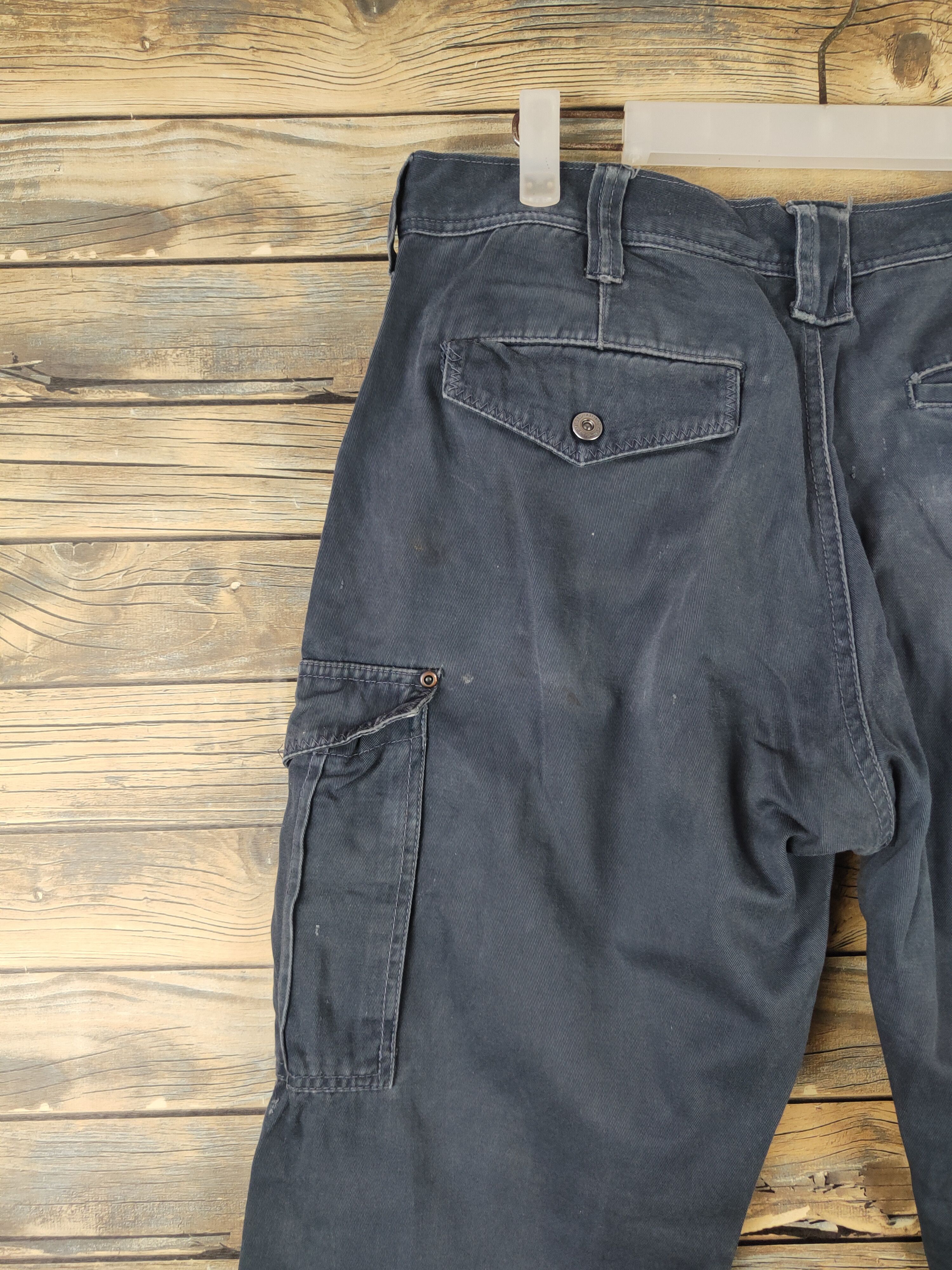 Japanese Brand DL GW Navy Multipocket Tactical Cargo Pants #1491 Size US 34 / EU 50 - 8 Thumbnail