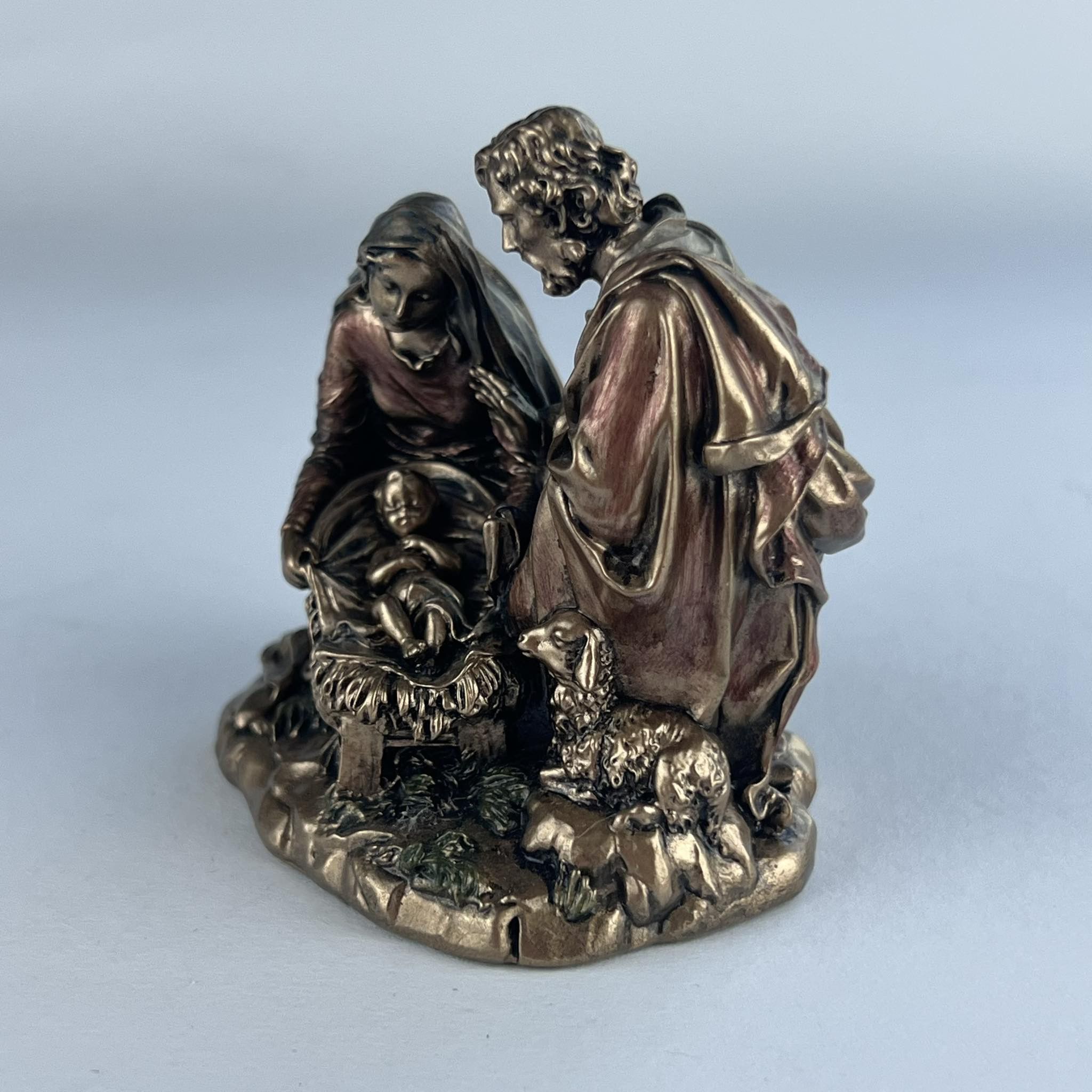 Vintage Beautiful small Figure Polystone Bronze Decor Made in Italy Size ONE SIZE - 2 Thumbnail