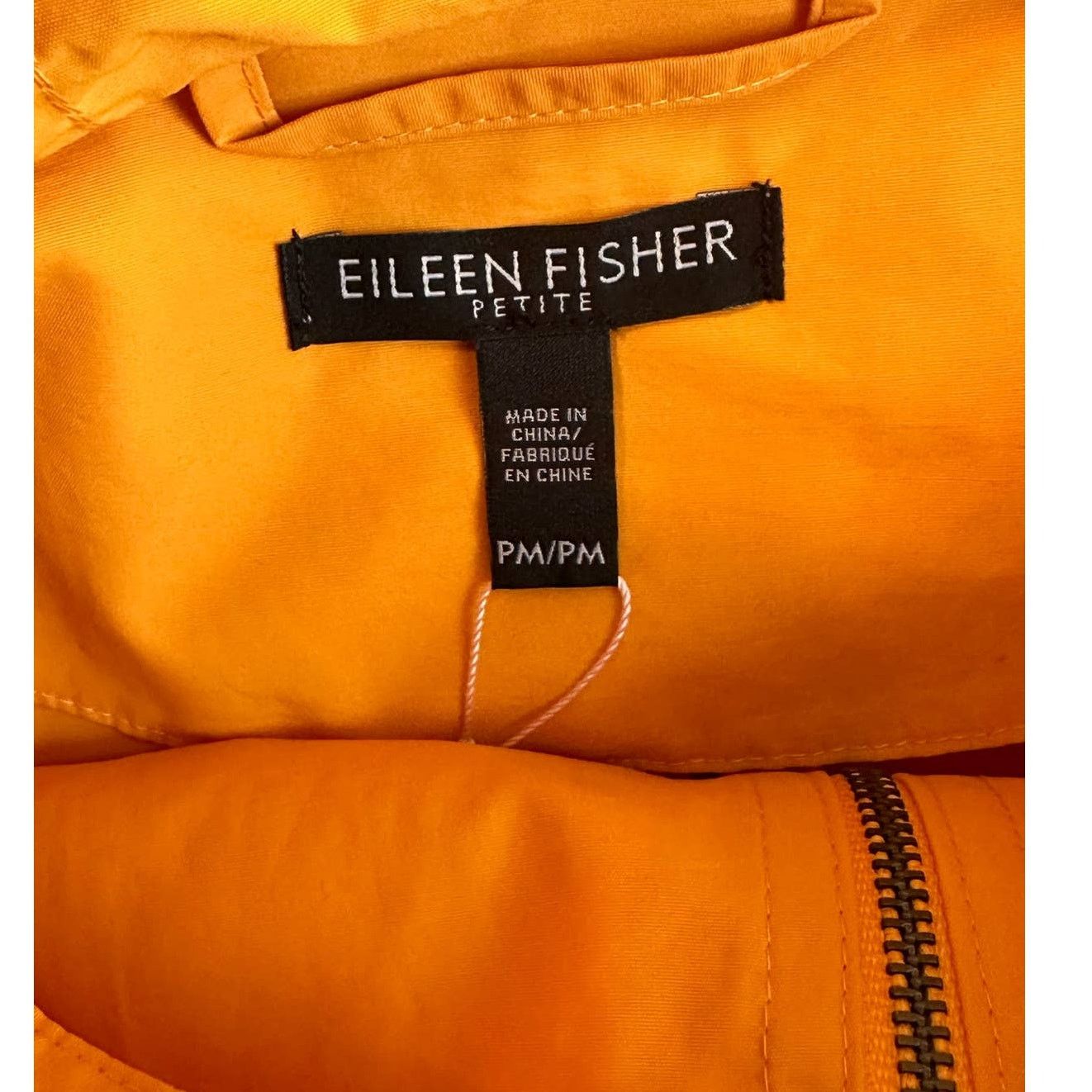 Eileen Fisher EILEEN FISHER Mango Drawstring Hooded Zip Jacket size PM Size M / US 6-8 / IT 42-44 - 3 Thumbnail
